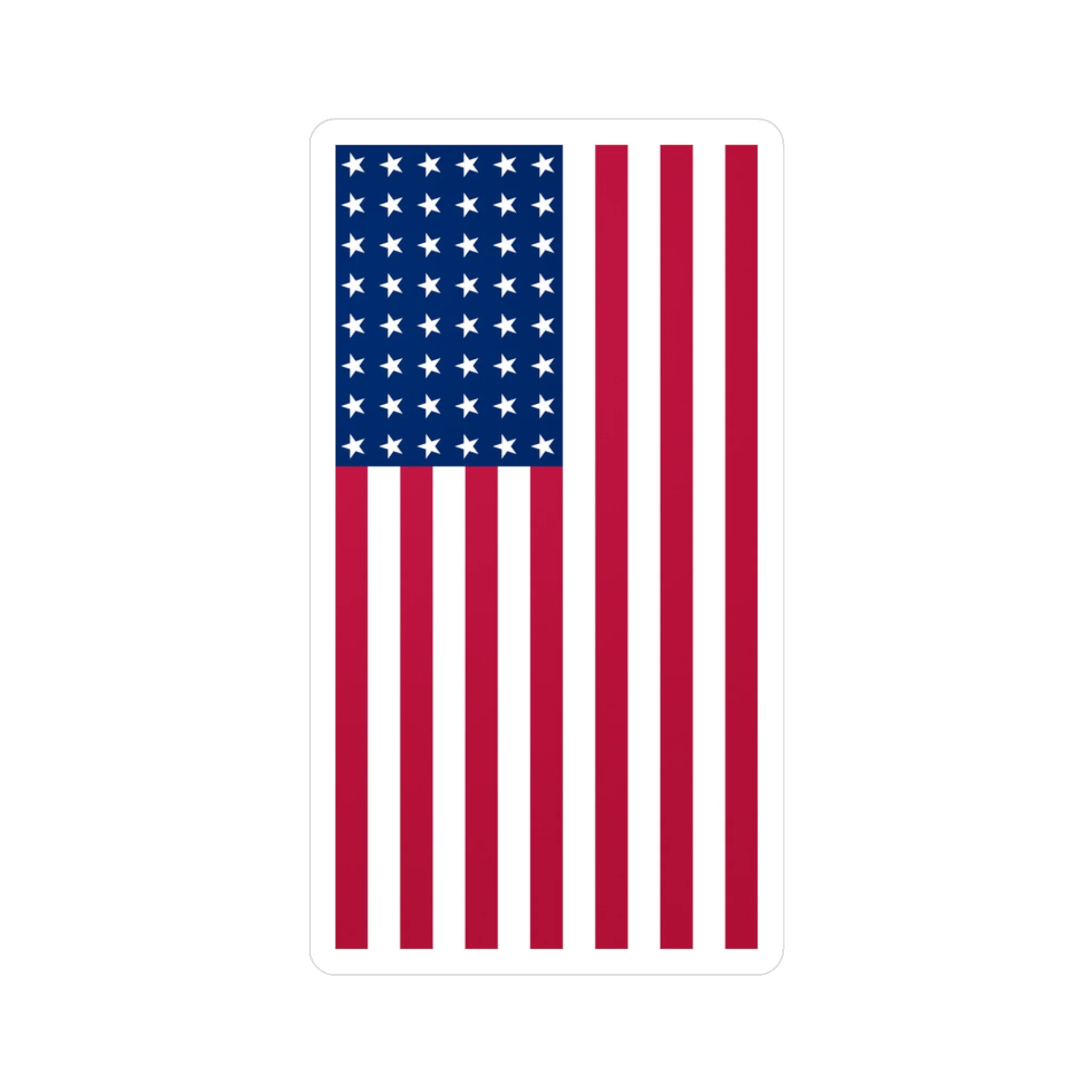 48-Star American Flag Decal (Left-side) (indoor and outdoor use)