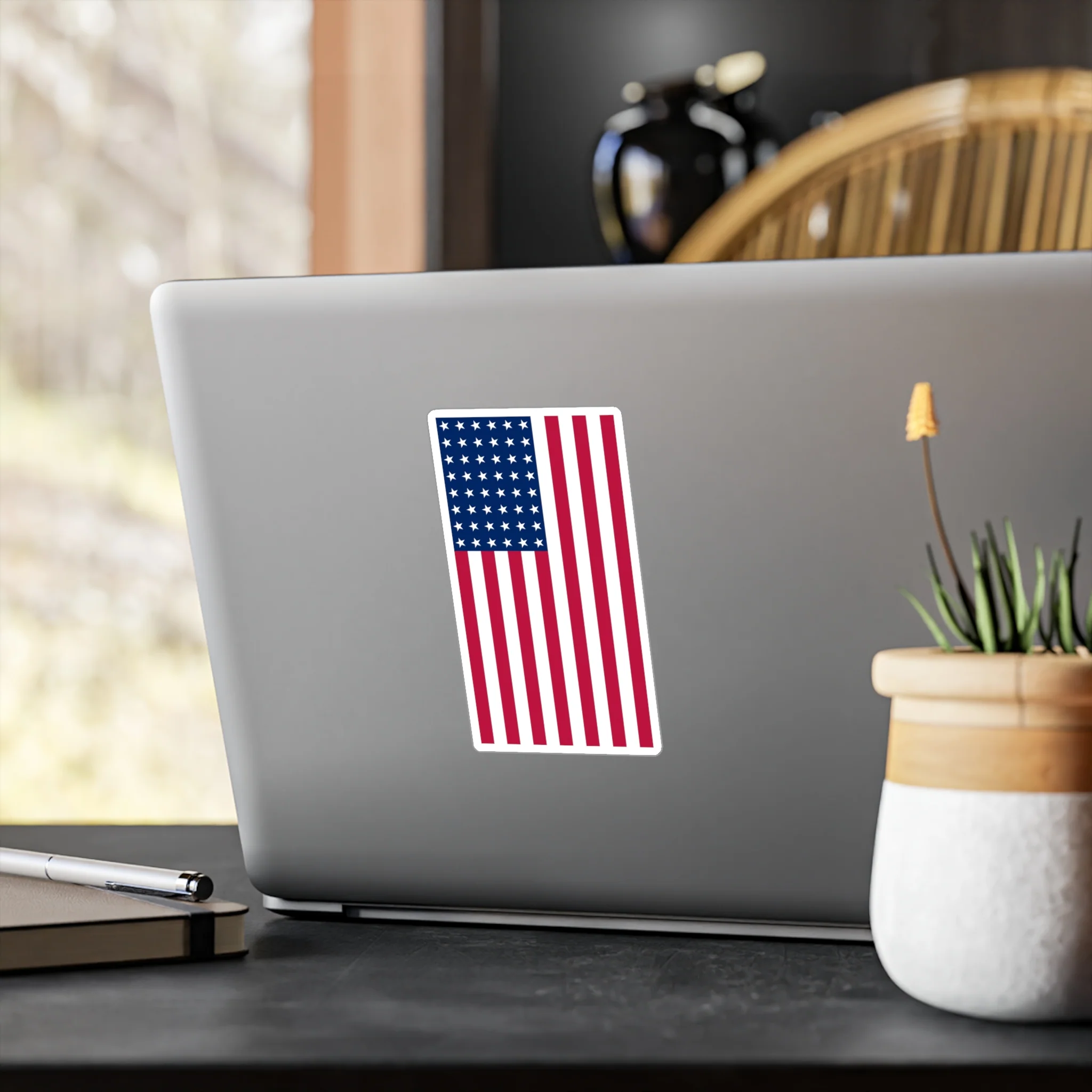 48-Star American Flag Decal (Left-side) (indoor and outdoor use) - Image 10