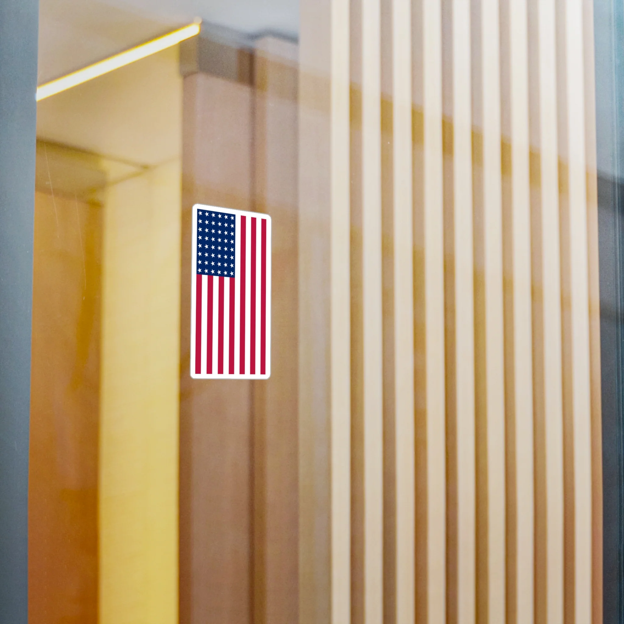 48-Star American Flag Decal (Left-side) (indoor and outdoor use) - Image 5