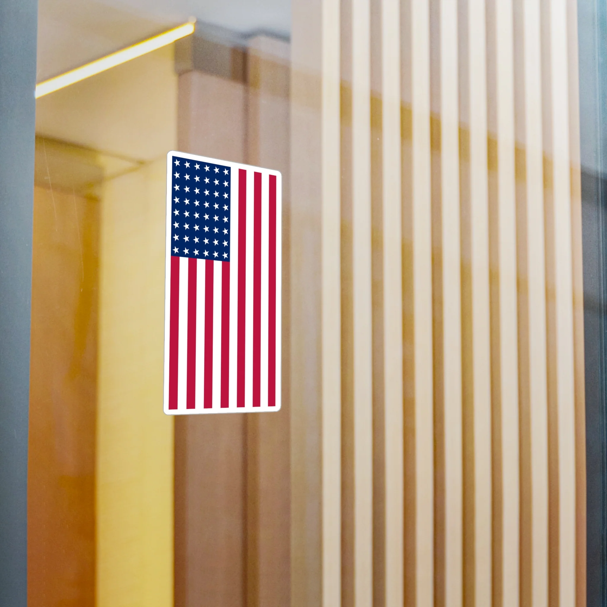 48-Star American Flag Decal (Left-side) (indoor and outdoor use) - Image 8