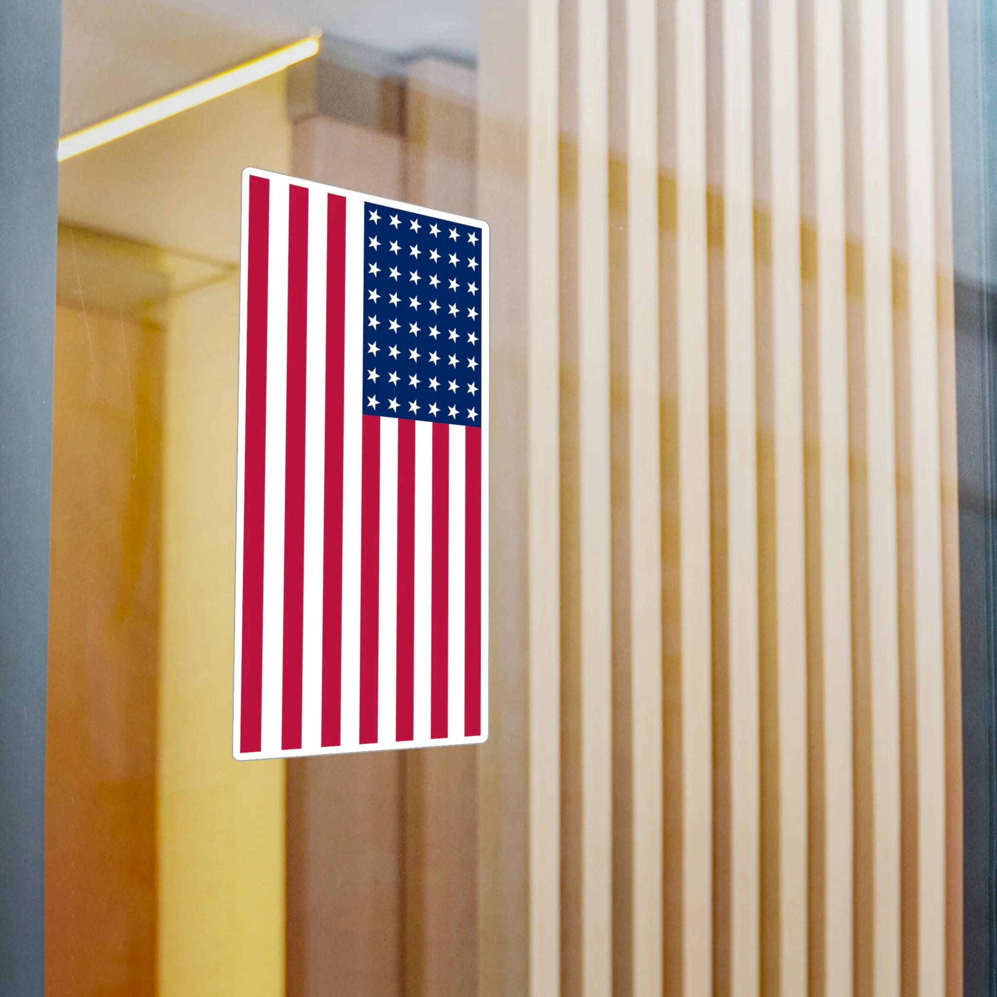 48-Star American Flag Decal (Right-side) (indoor and outdoor use) - Image 11