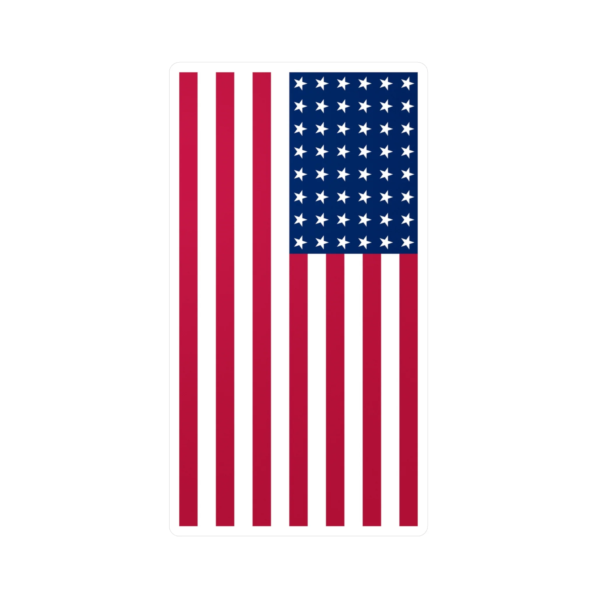 48-Star American Flag Decal (Right-side) (indoor and outdoor use) - Image 2