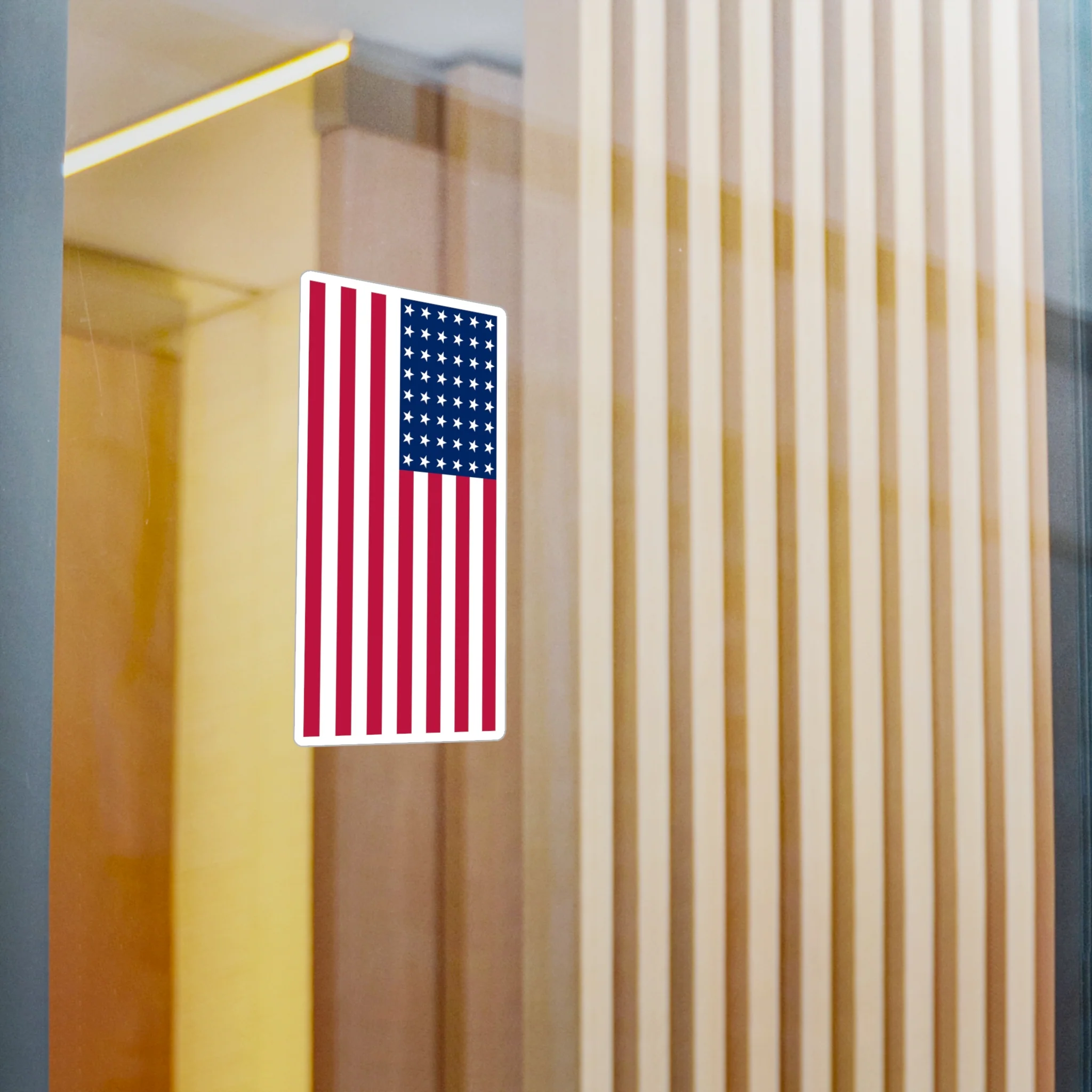 48-Star American Flag Decal (Right-side) (indoor and outdoor use) - Image 8