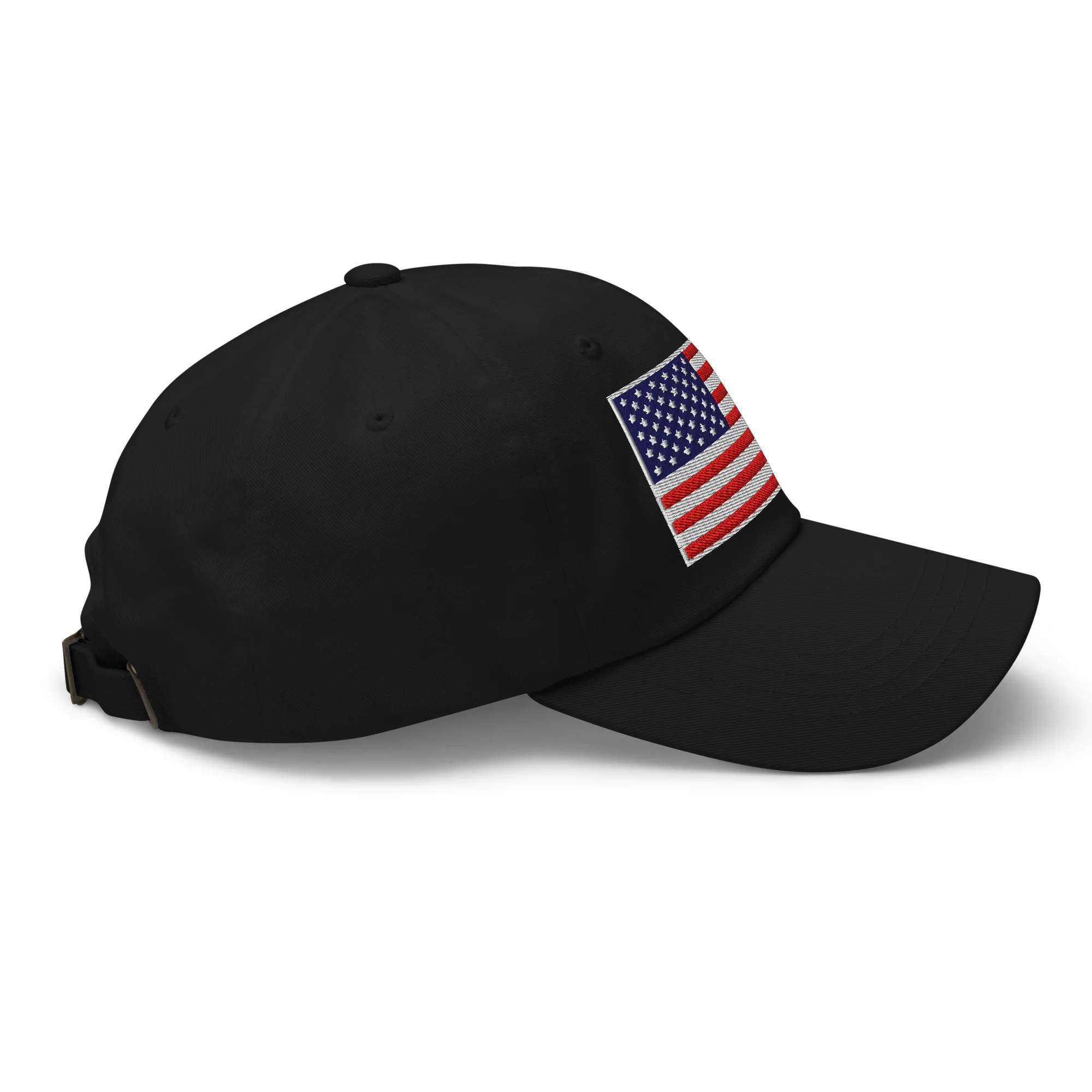 American Flag Dad Hat – Embroidered in the USA - Image 3