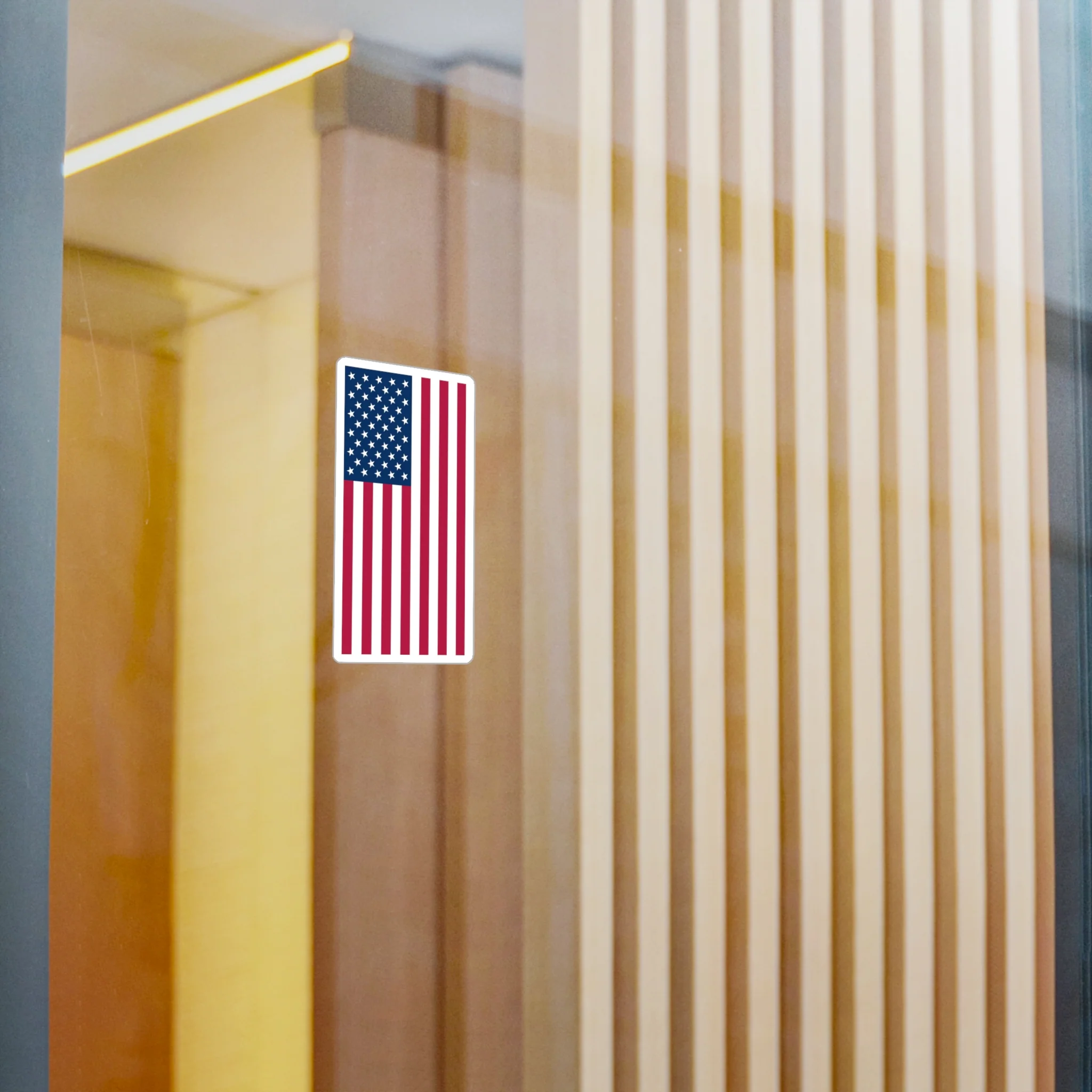 American Flag Decal (Left-side) (indoor and outdoor use) - Image 5
