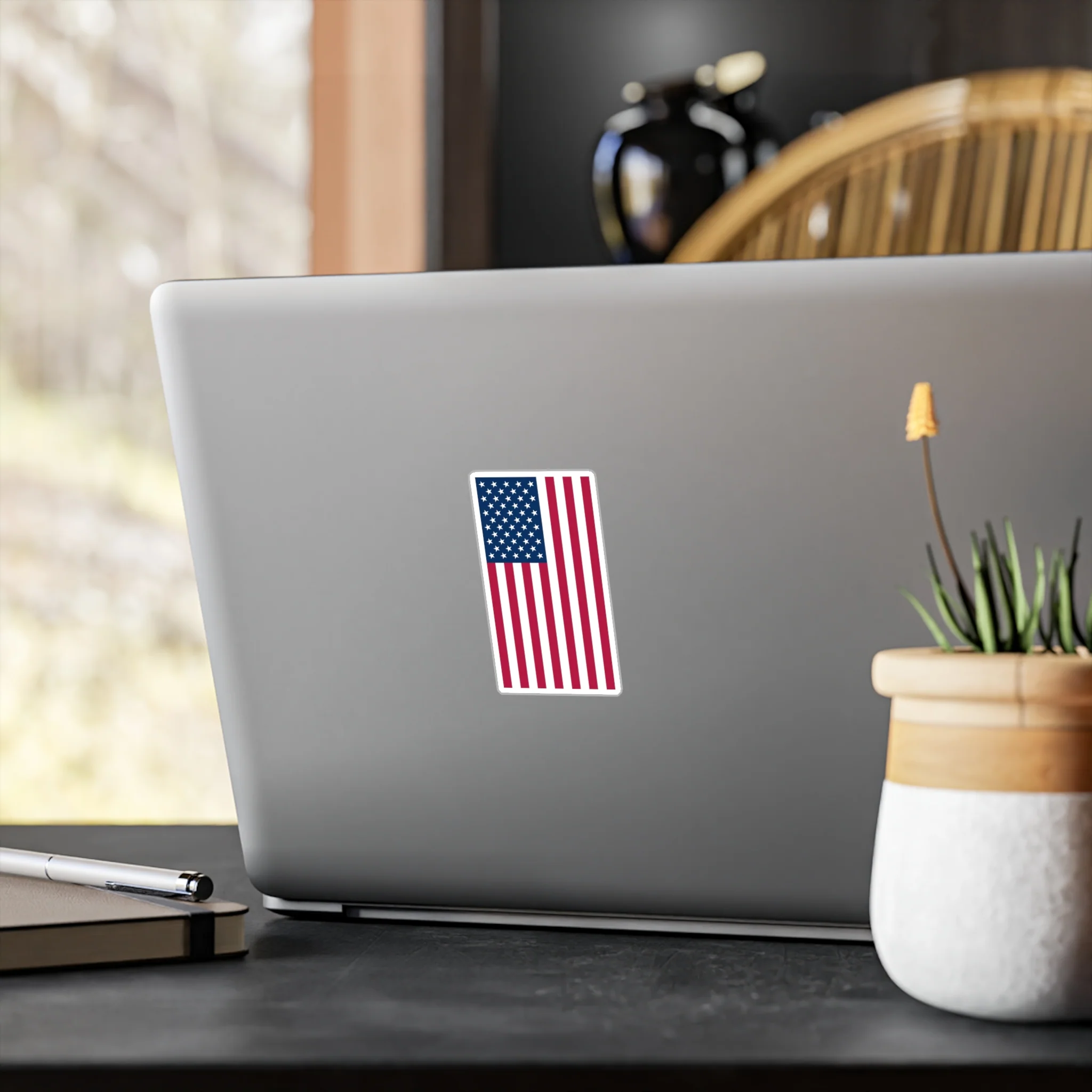 American Flag Decal (Left-side) (indoor and outdoor use) - Image 7