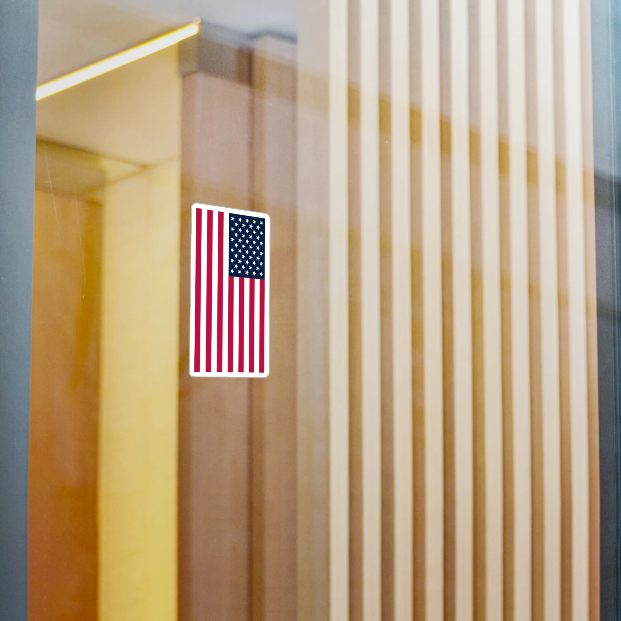 American Flag Decal (Right-side) (indoor and outdoor use) - Image 5