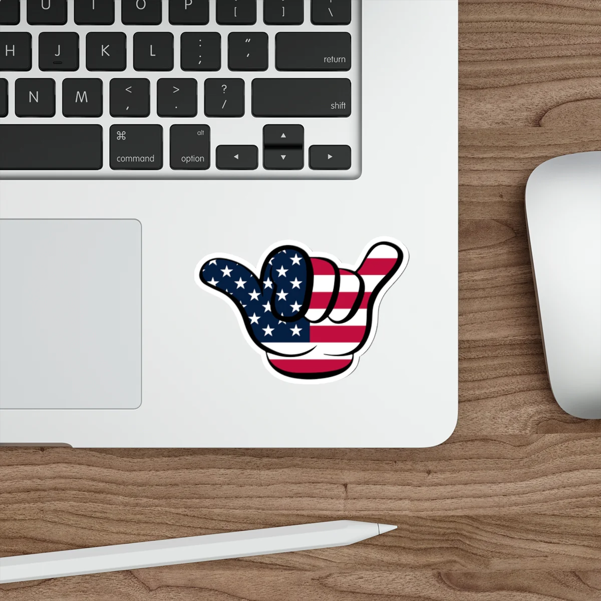 American Flag Hang Loose Hand Sign Decal (indoor and outdoor use) - Image 12