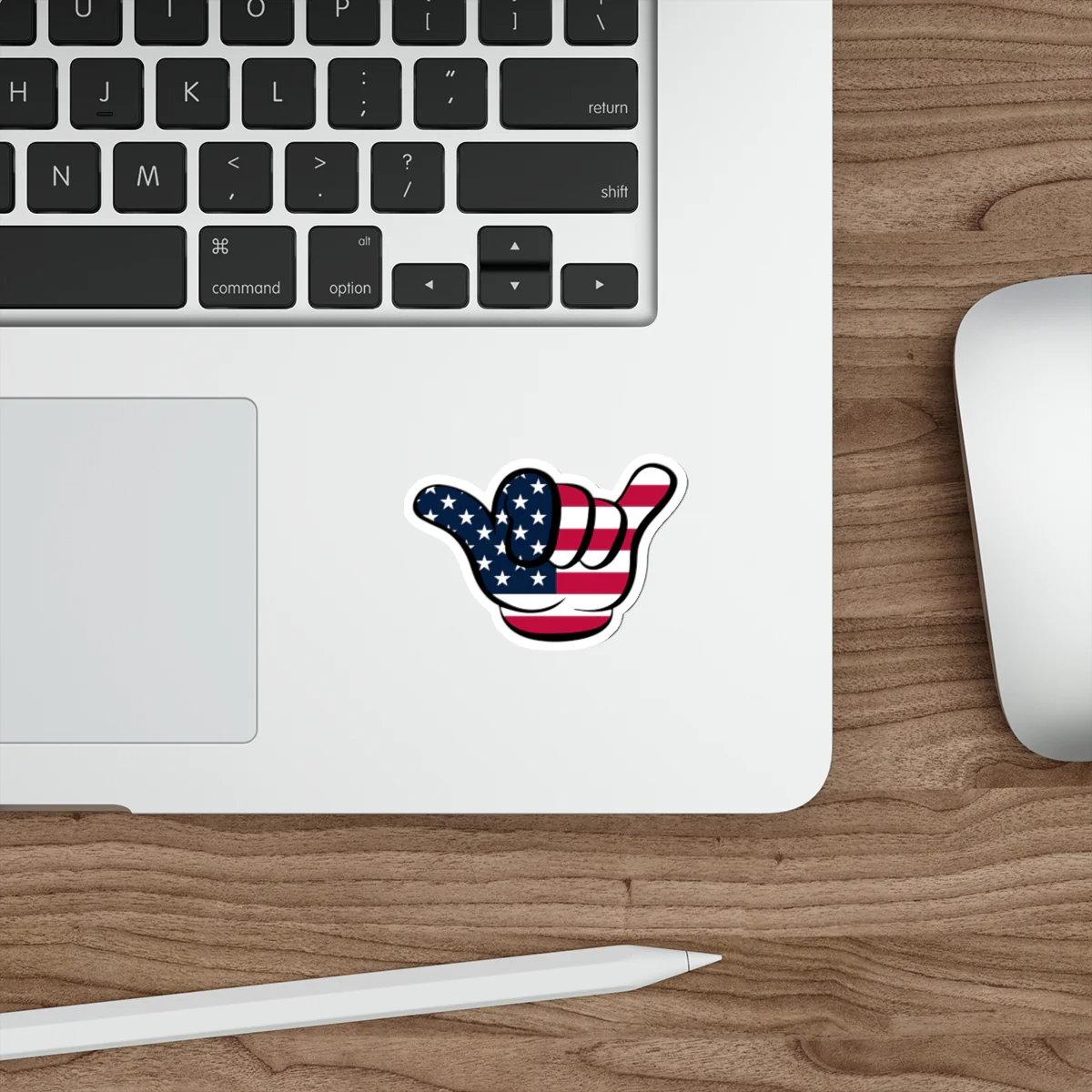 American Flag Hang Loose Hand Sign Decal (indoor and outdoor use) - Image 9