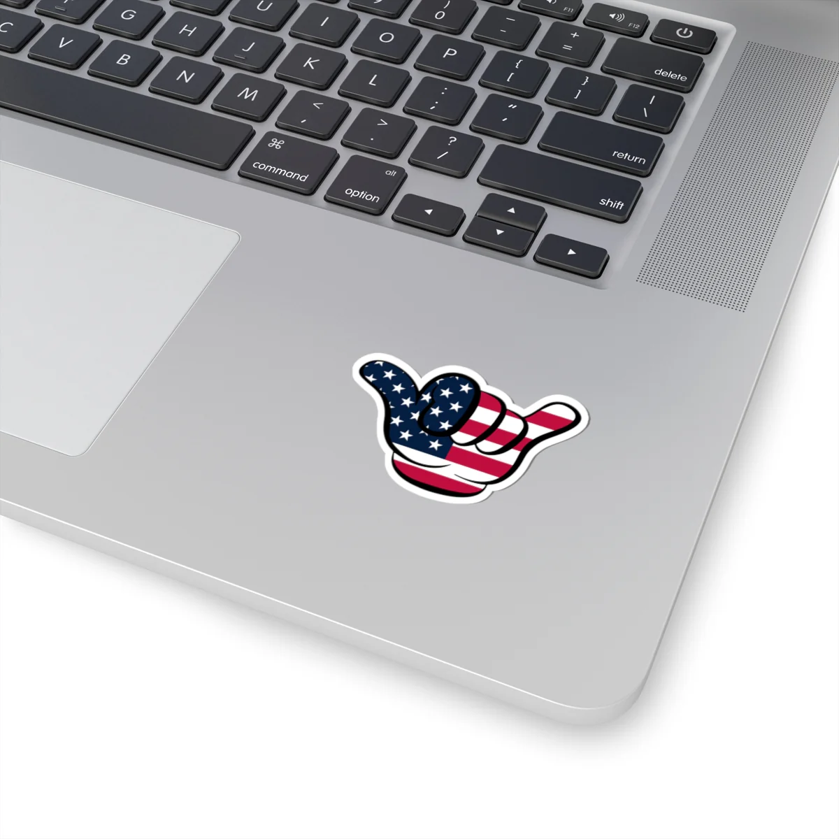 American Flag Hang Loose Hand Sign Sticker - Image 13