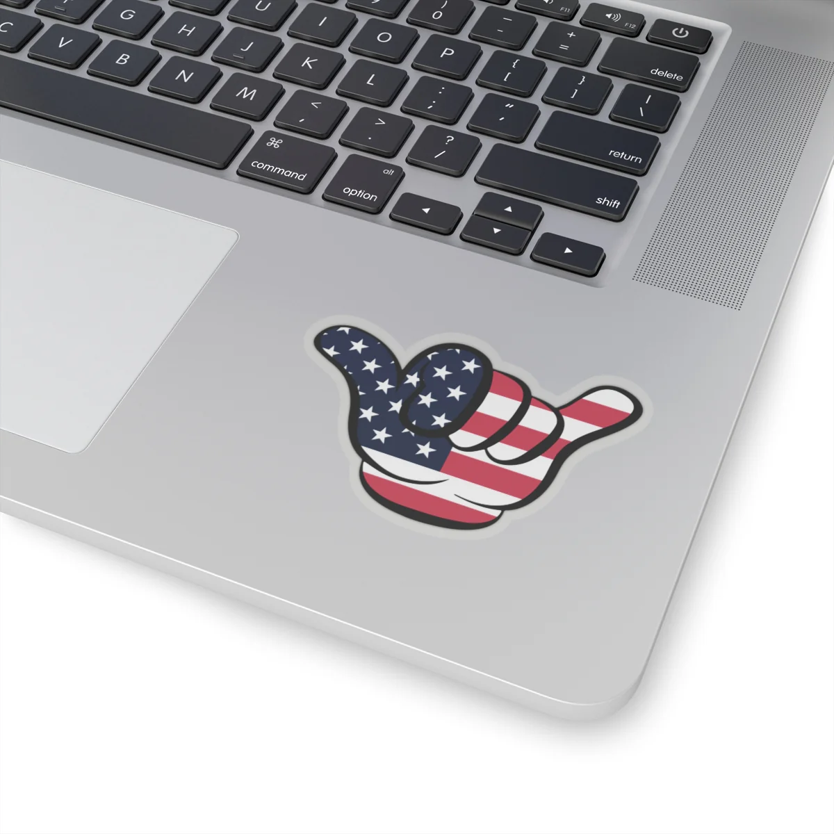American Flag Hang Loose Hand Sign Sticker - Image 15