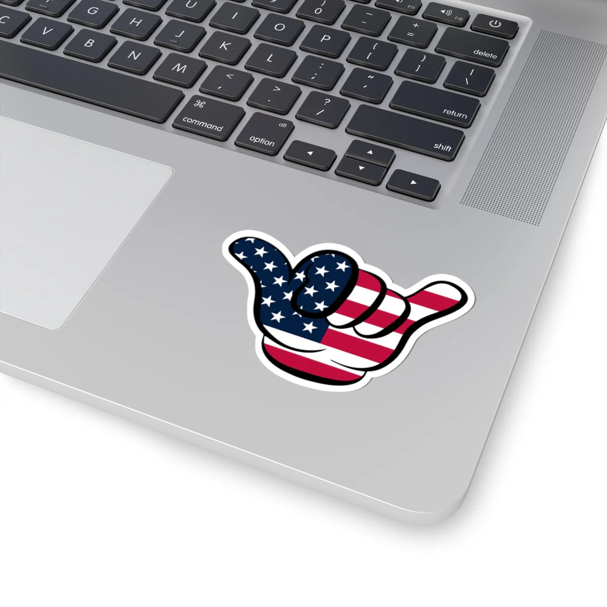 American Flag Hang Loose Hand Sign Sticker - Image 17