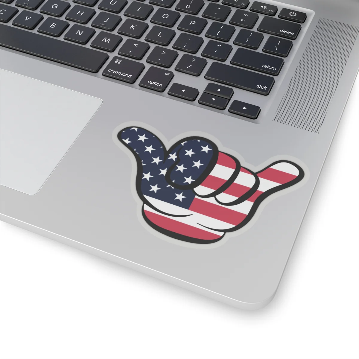 American Flag Hang Loose Hand Sign Sticker - Image 19