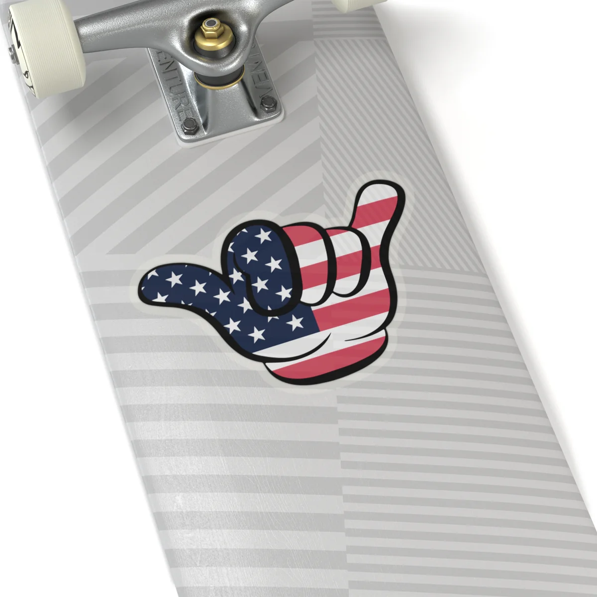 American Flag Hang Loose Hand Sign Sticker - Image 23