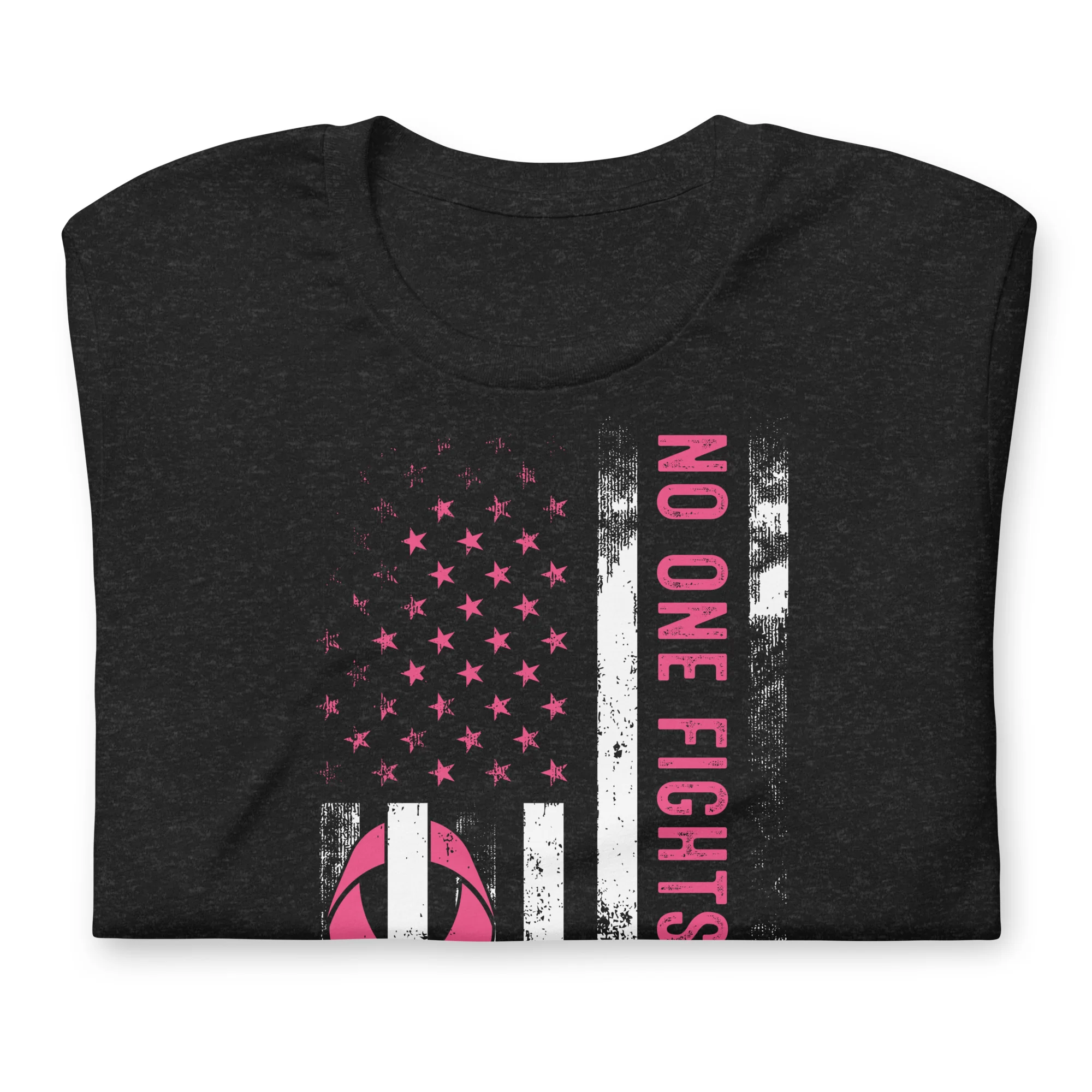 American Flag Pink Ribbon: No One Fights Alone | Unisex | DTG Printing - Image 29