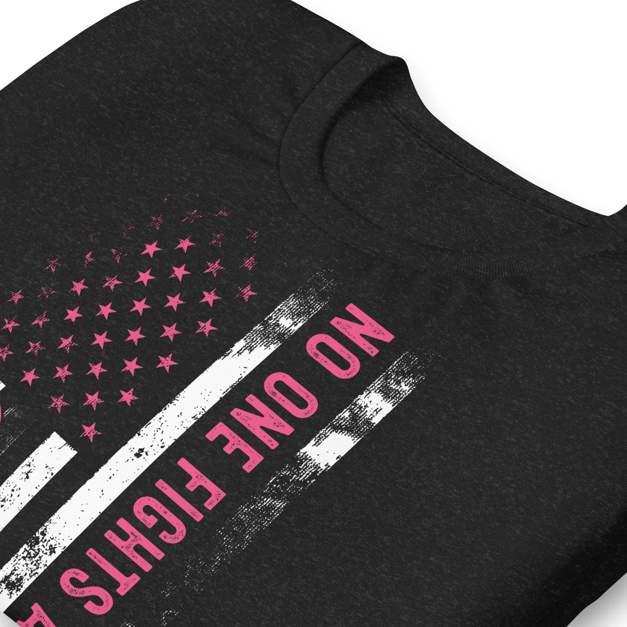 American Flag Pink Ribbon: No One Fights Alone | Unisex | DTG Printing - Image 30