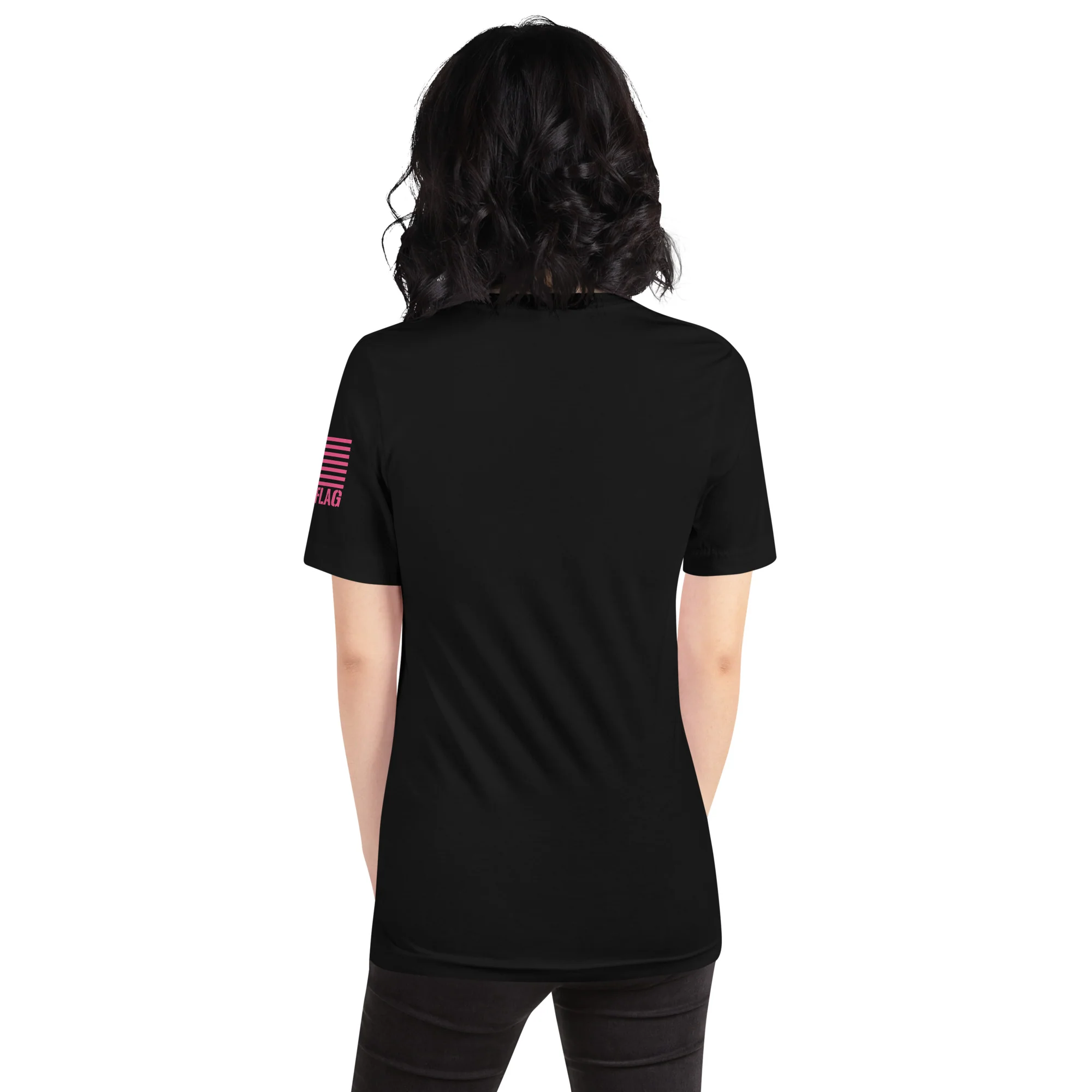 American Flag Pink Ribbon: No One Fights Alone | Unisex | DTG Printing - Image 7