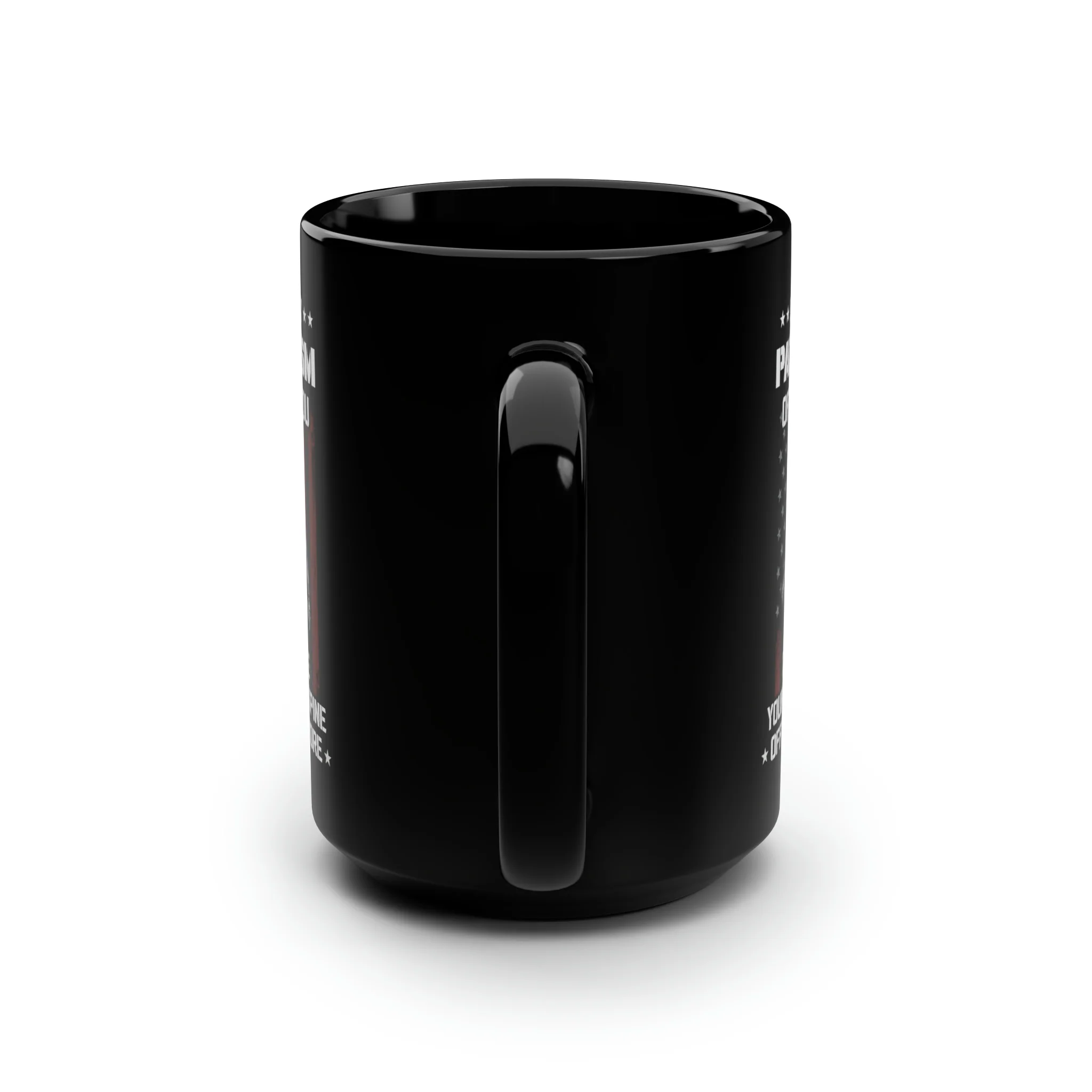 American Soldier Patriotism Mug 15 oz - Black - Image 4