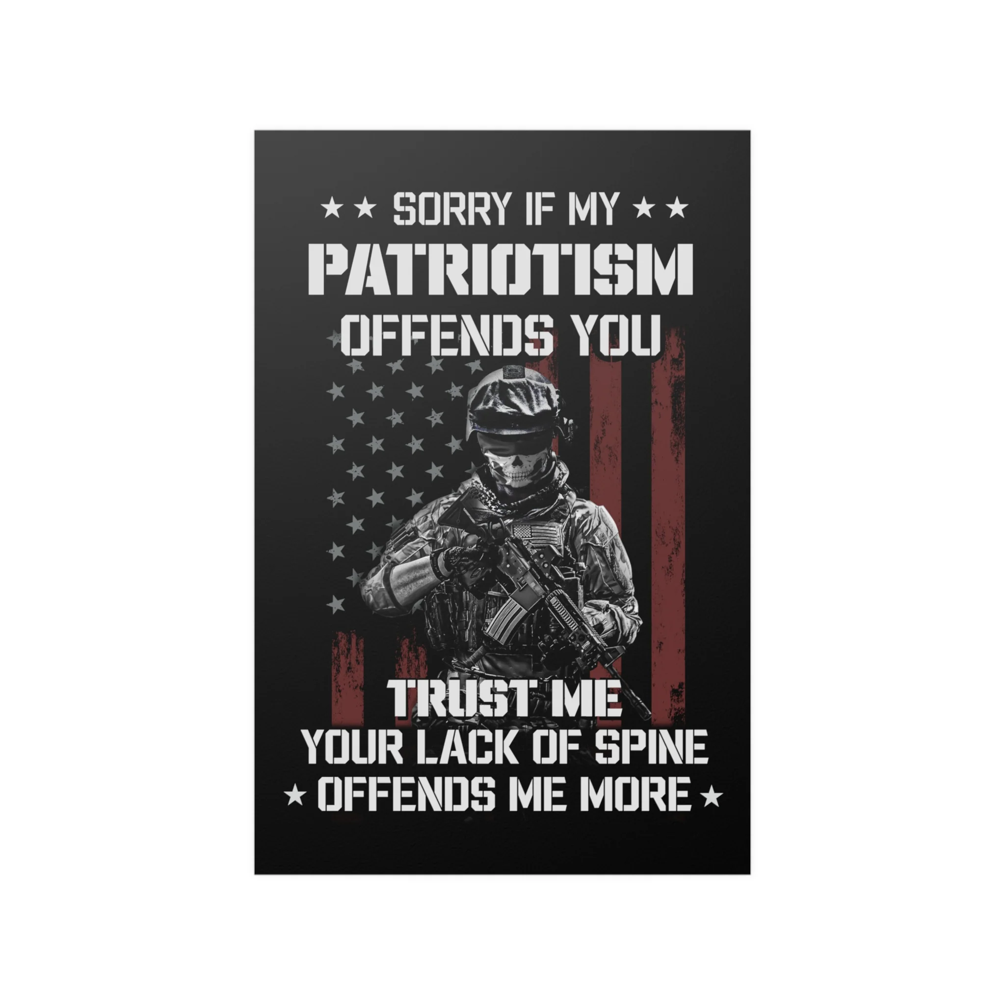 American Soldier Patriotism Poster "Trust Me" - Image 2