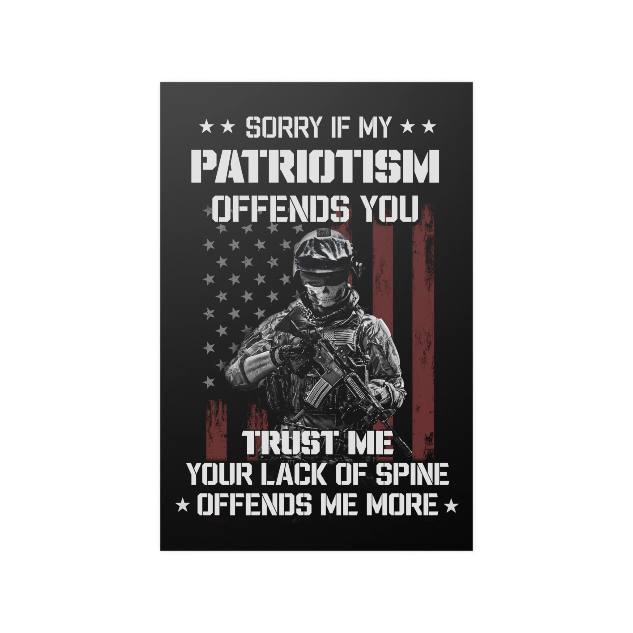 American Soldier Patriotism Poster "Trust Me" - Image 5