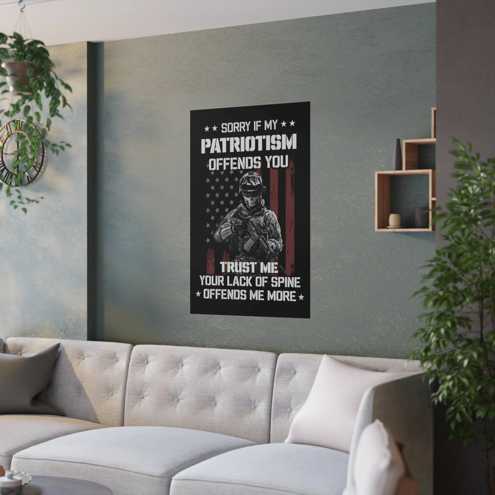 American Soldier Patriotism Poster "Trust Me" - Image 7