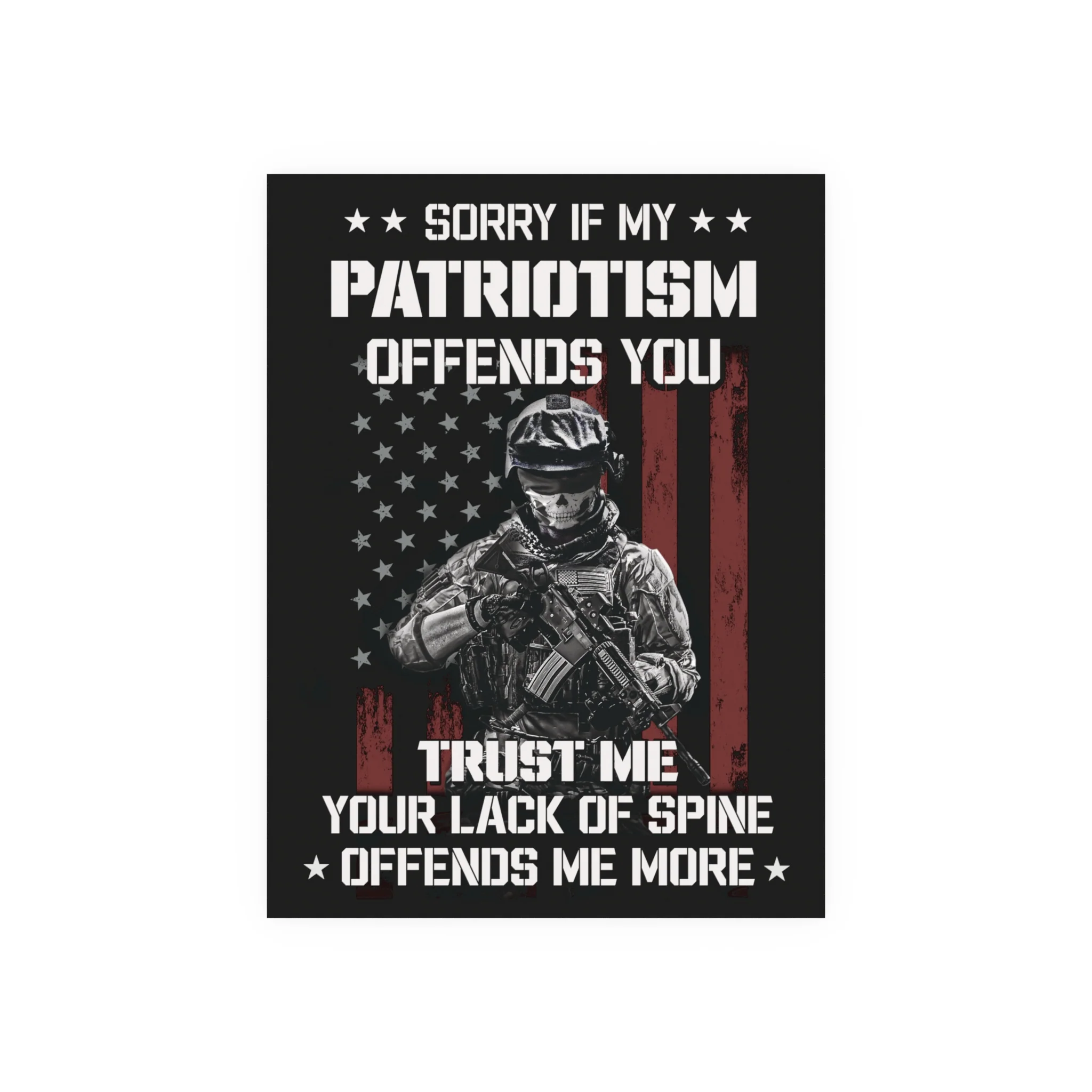 American Soldier Patriotism Poster "Trust Me" (Jumbo-sized) - Image 3