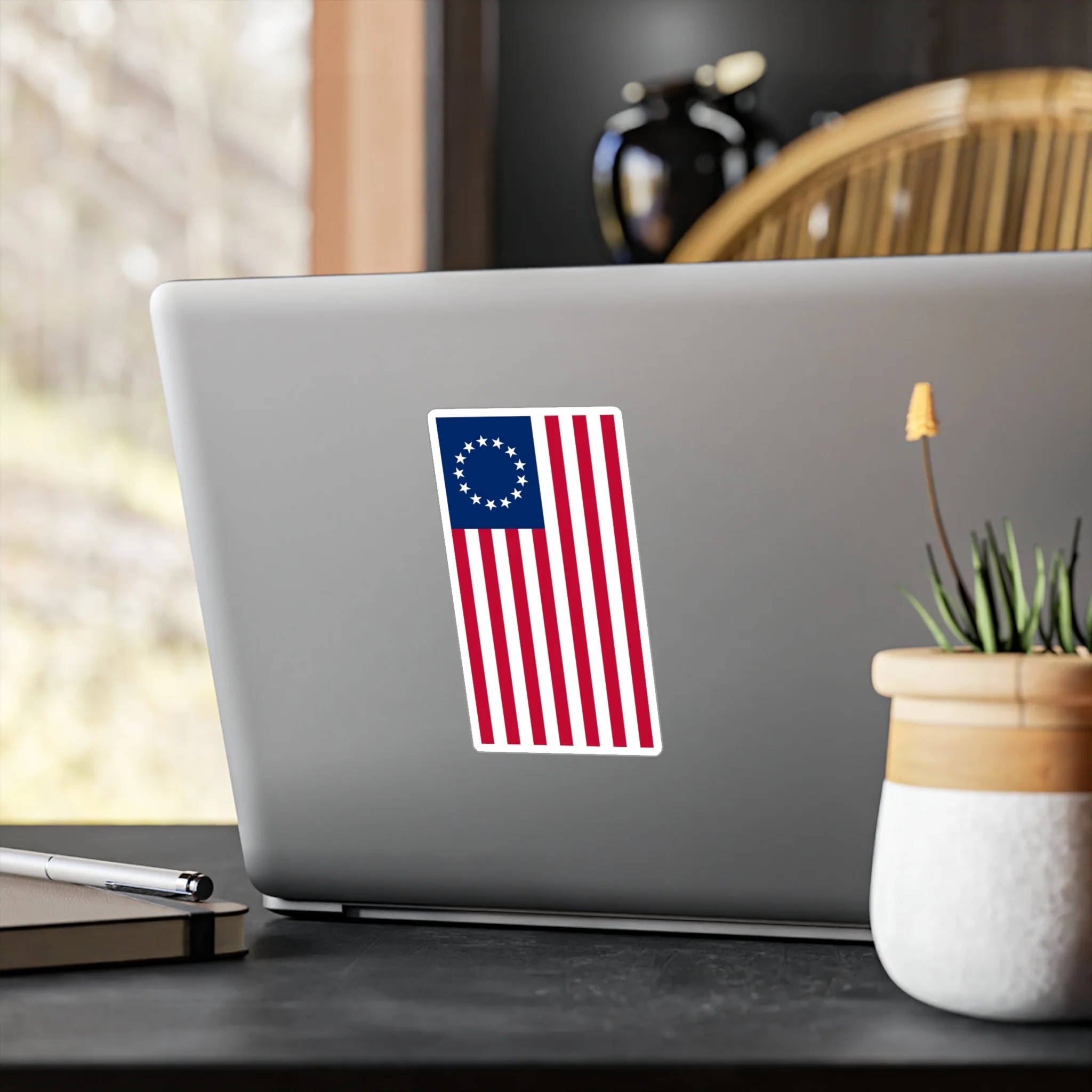 Betsy Ross Flag Decal (Left-side) (indoor and outdoor use) - Image 10