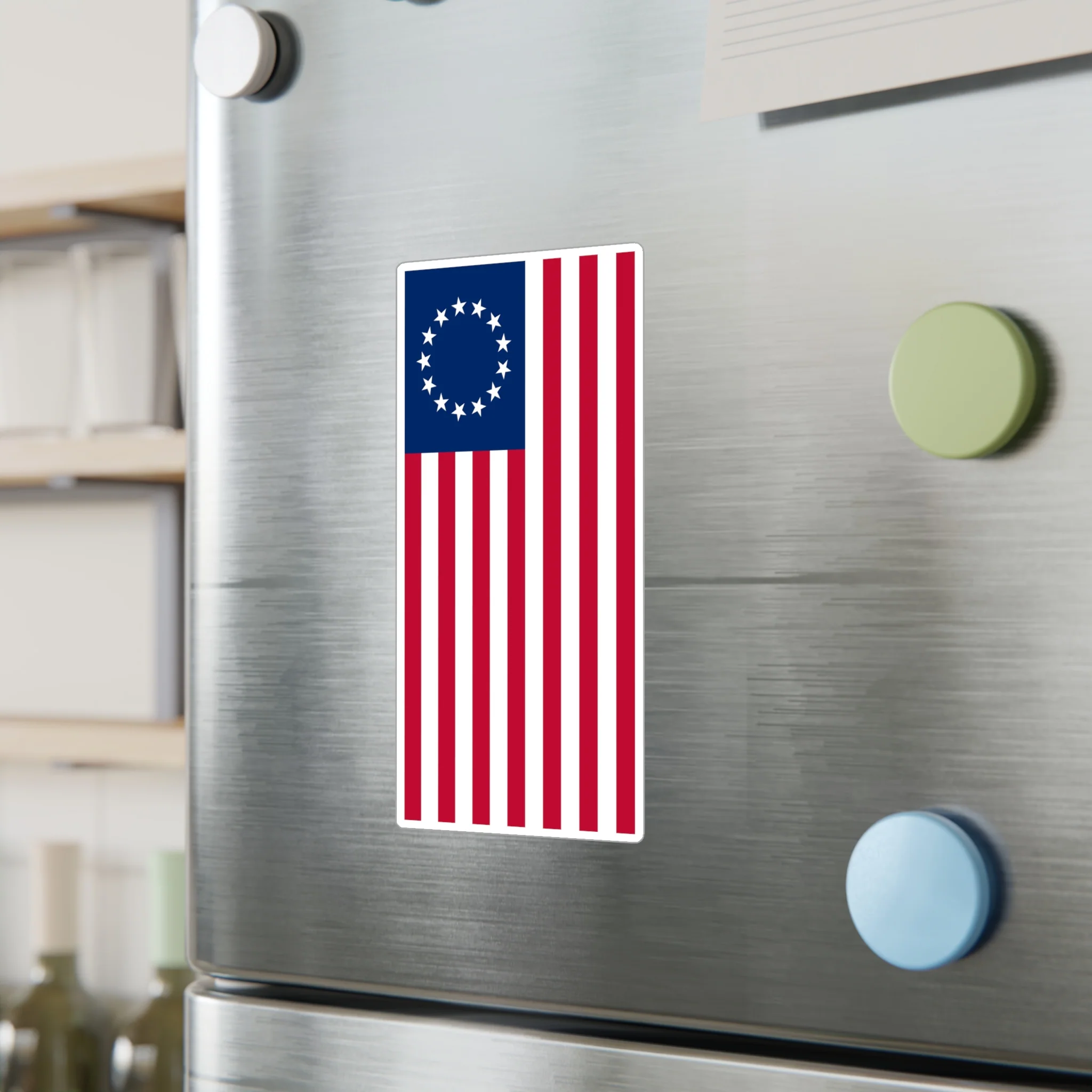 Betsy Ross Flag Decal (Left-side) (indoor and outdoor use) - Image 12