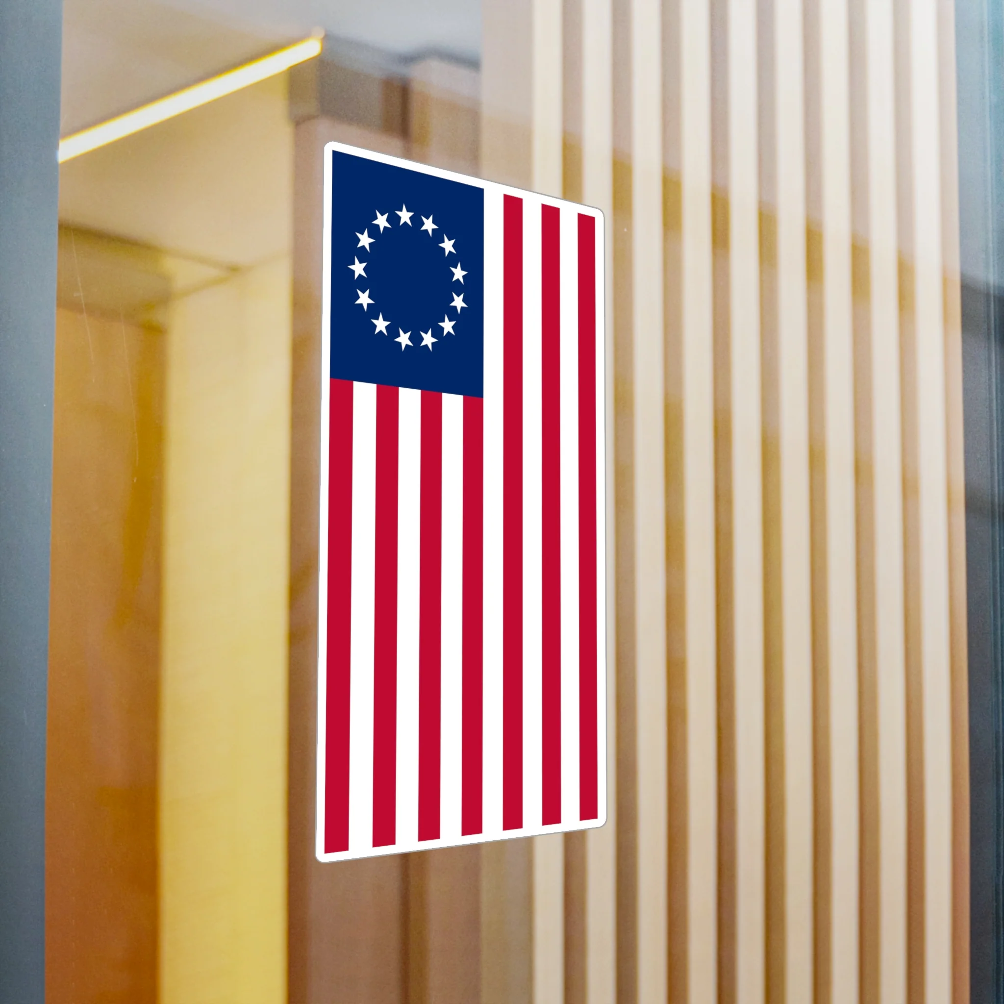 Betsy Ross Flag Decal (Left-side) (indoor and outdoor use) - Image 14