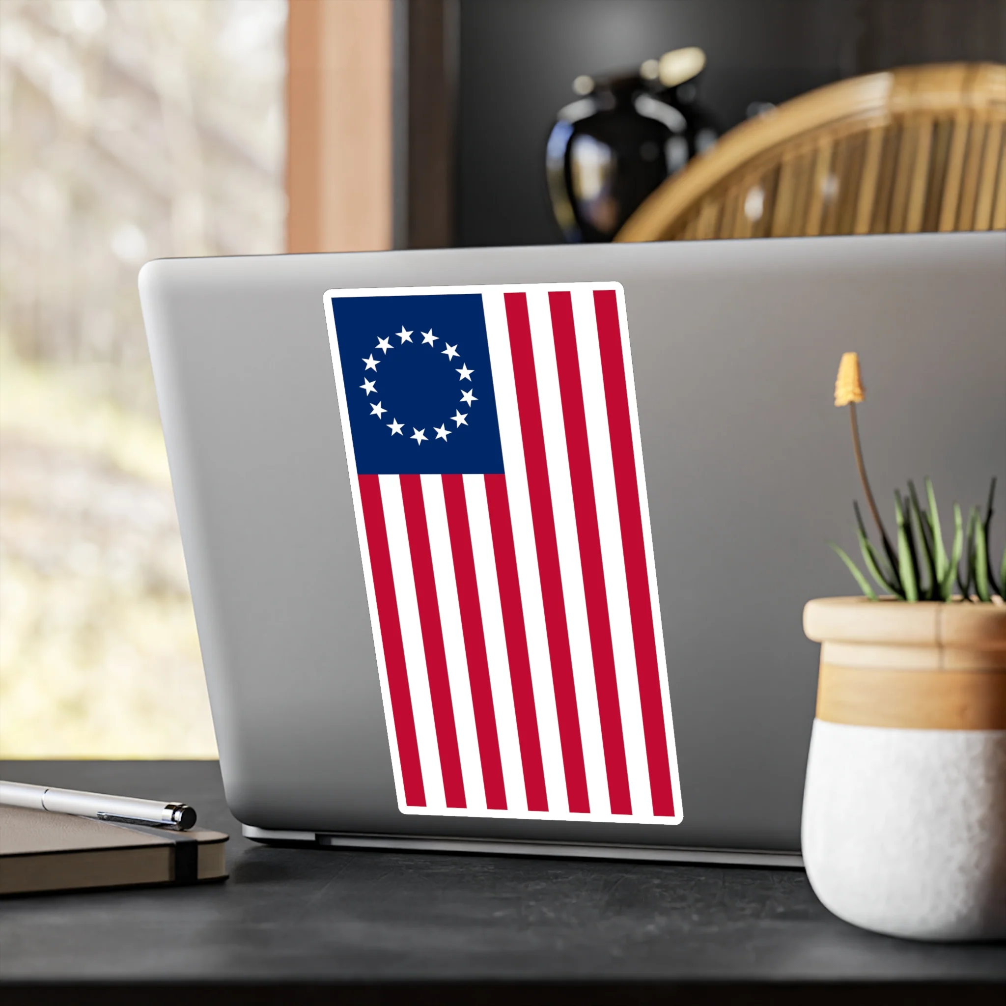 Betsy Ross Flag Decal (Left-side) (indoor and outdoor use) - Image 16