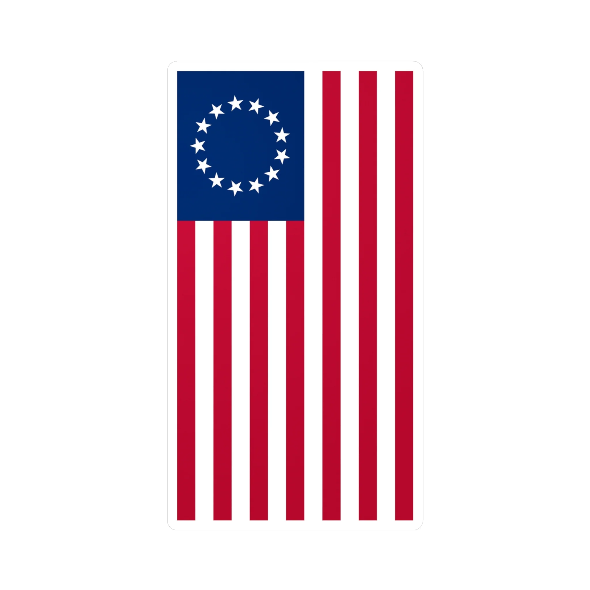 Betsy Ross Flag Decal (Left-side) (indoor and outdoor use) - Image 2