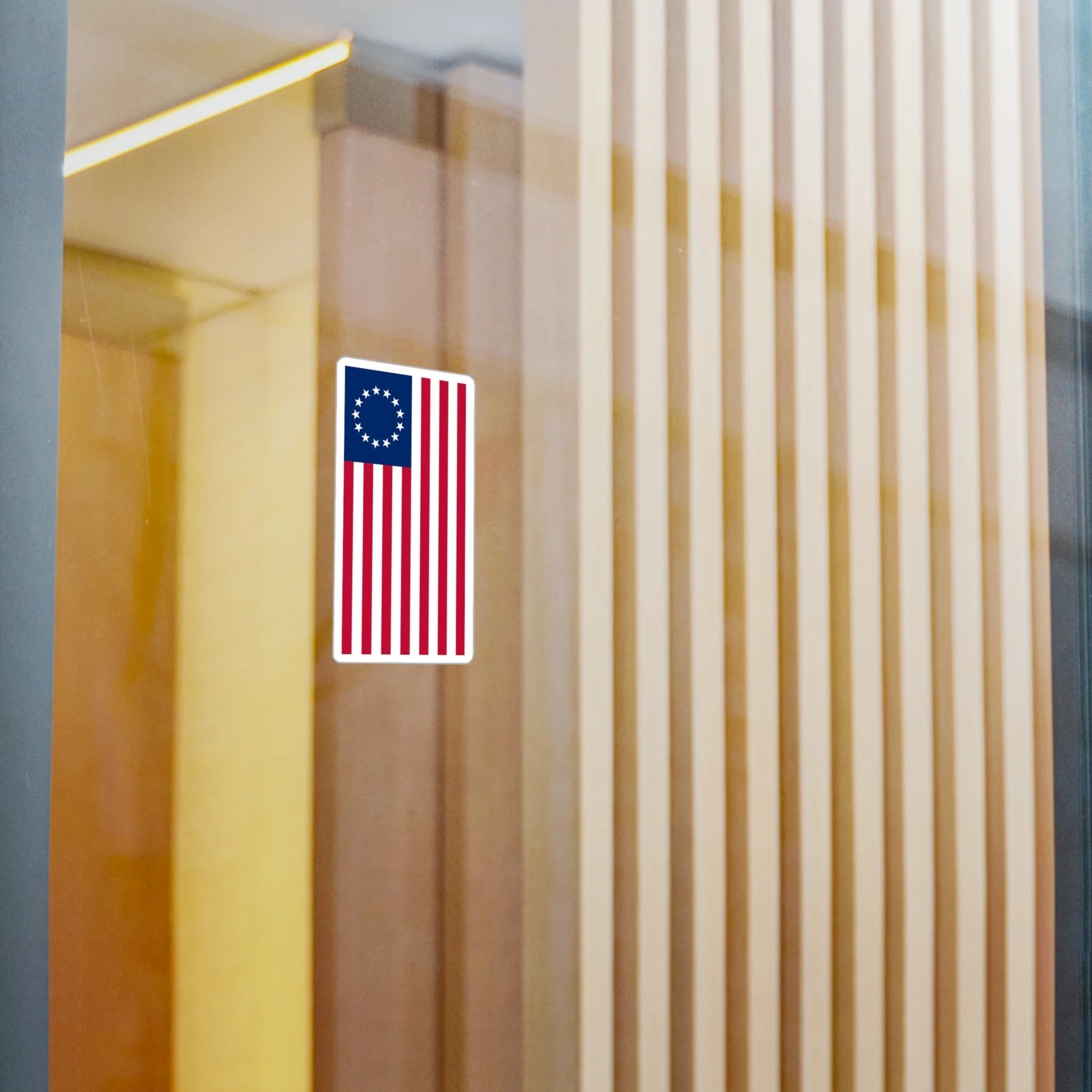 Betsy Ross Flag Decal (Left-side) (indoor and outdoor use) - Image 5