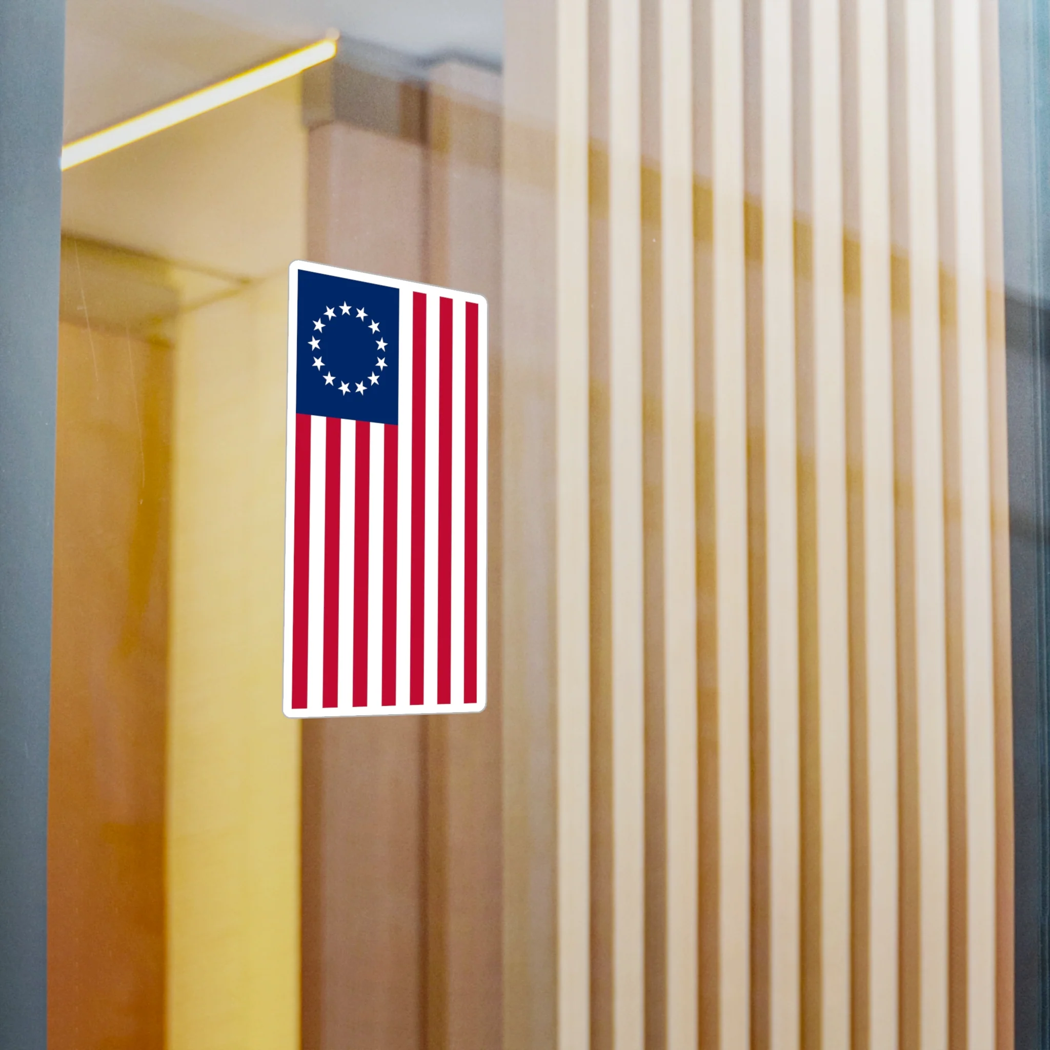 Betsy Ross Flag Decal (Left-side) (indoor and outdoor use) - Image 8