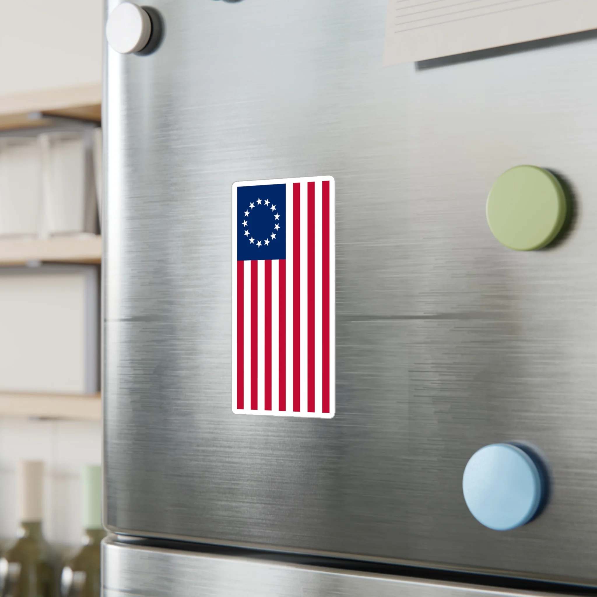 Betsy Ross Flag Decal (Left-side) (indoor and outdoor use) - Image 9