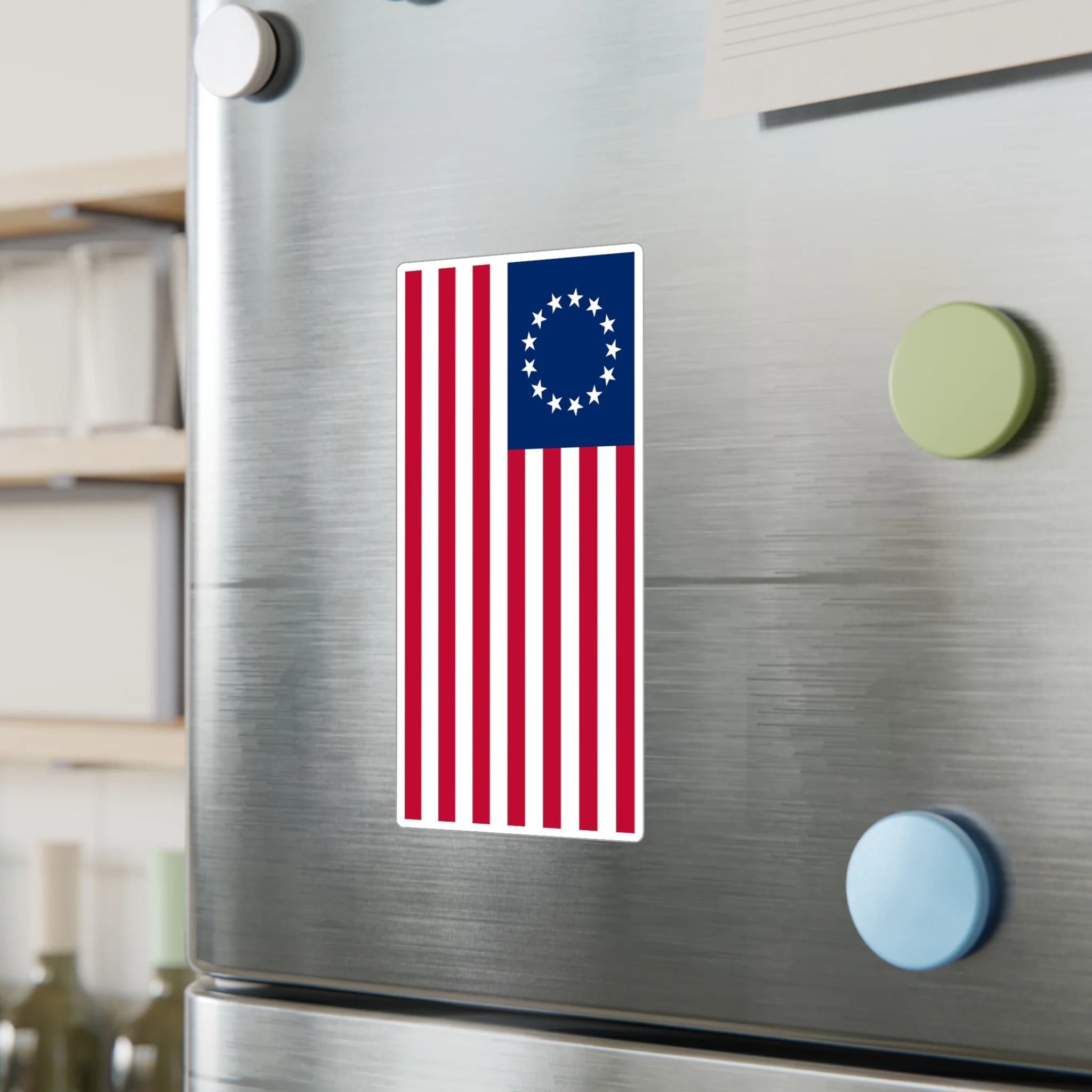 Betsy Ross Flag Decal (Right-side) (indoor and outdoor use) - Image 12