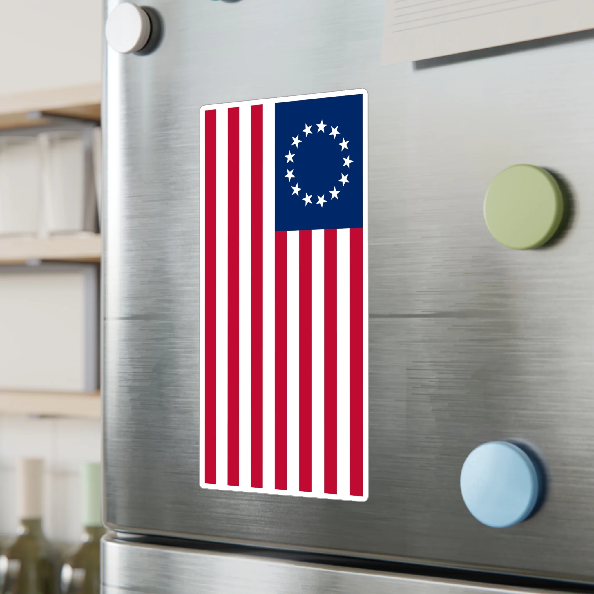 Betsy Ross Flag Decal (Right-side) (indoor and outdoor use) - Image 15
