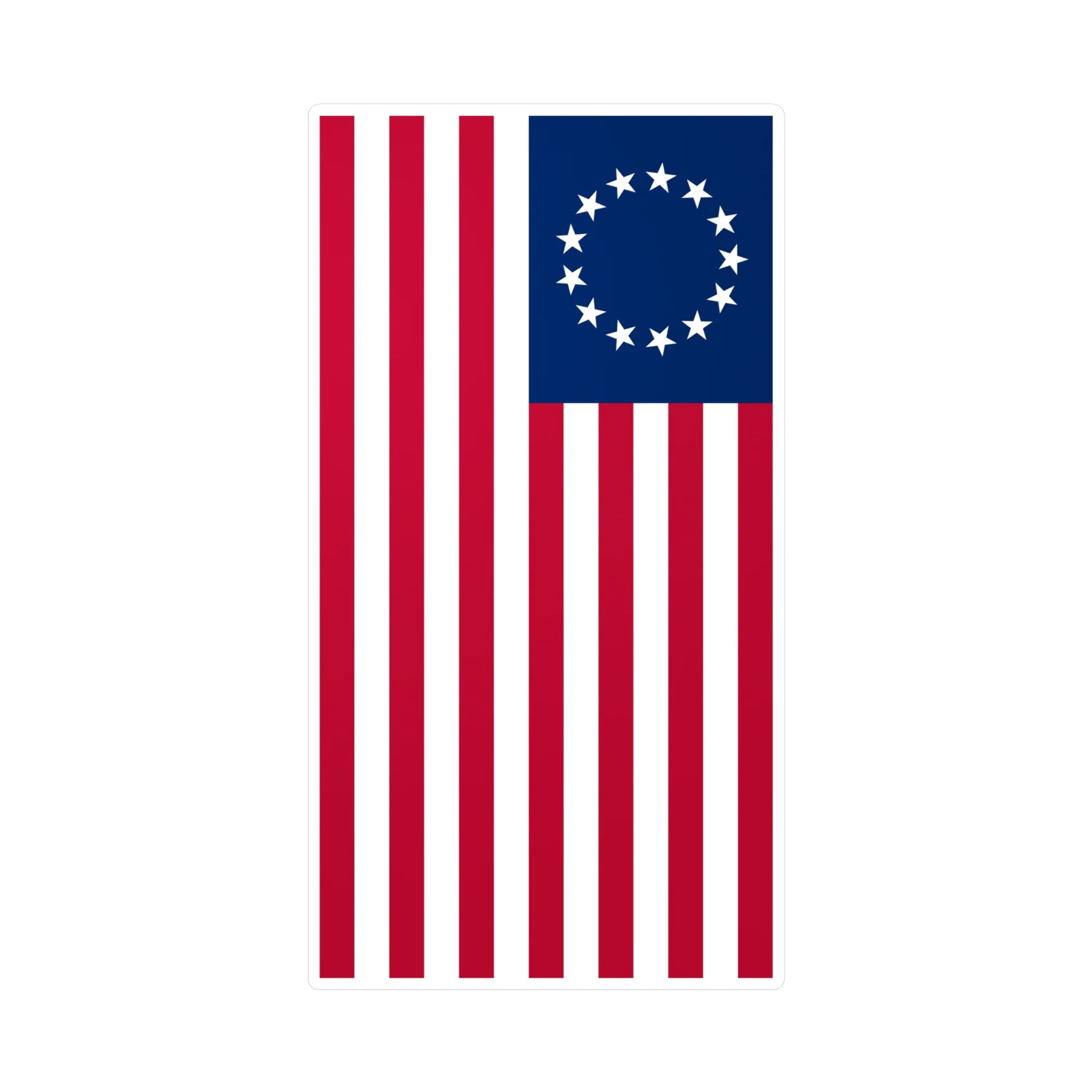 Betsy Ross Flag Decal (Right-side) (indoor and outdoor use) - Image 4