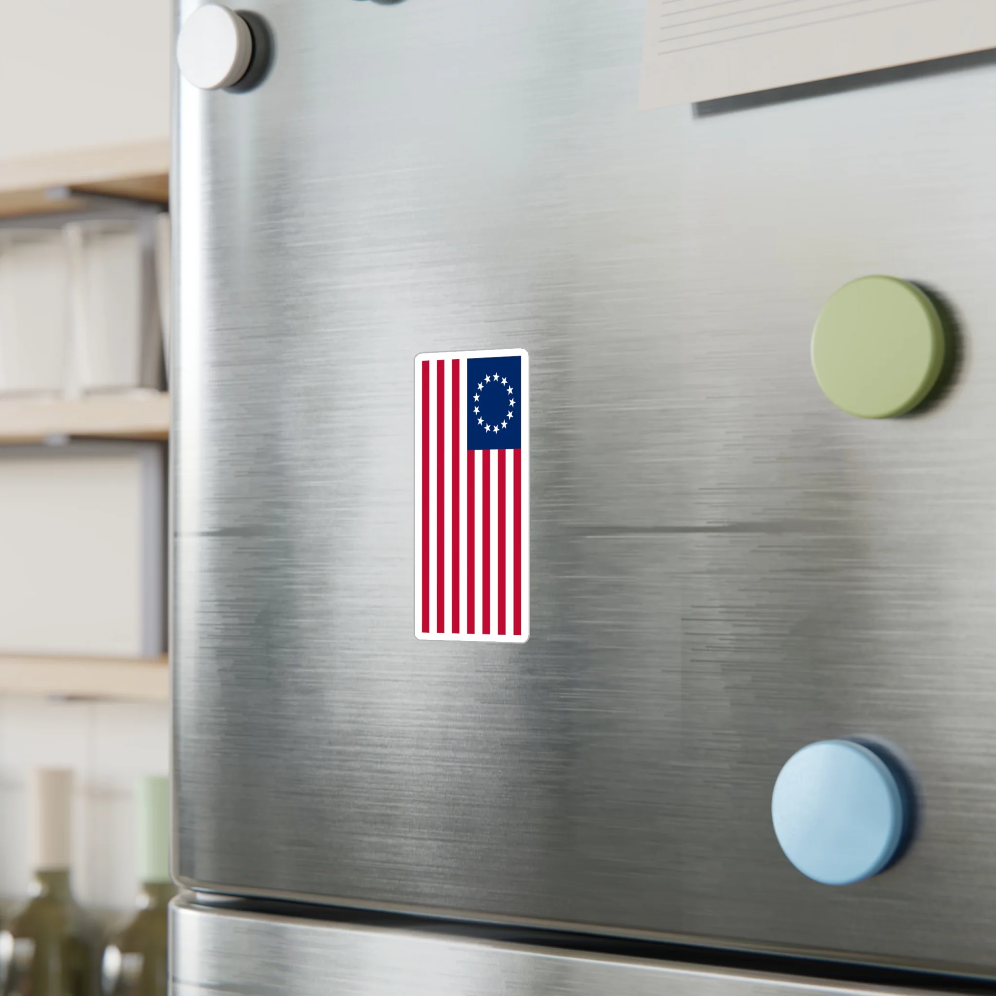 Betsy Ross Flag Decal (Right-side) (indoor and outdoor use) - Image 6