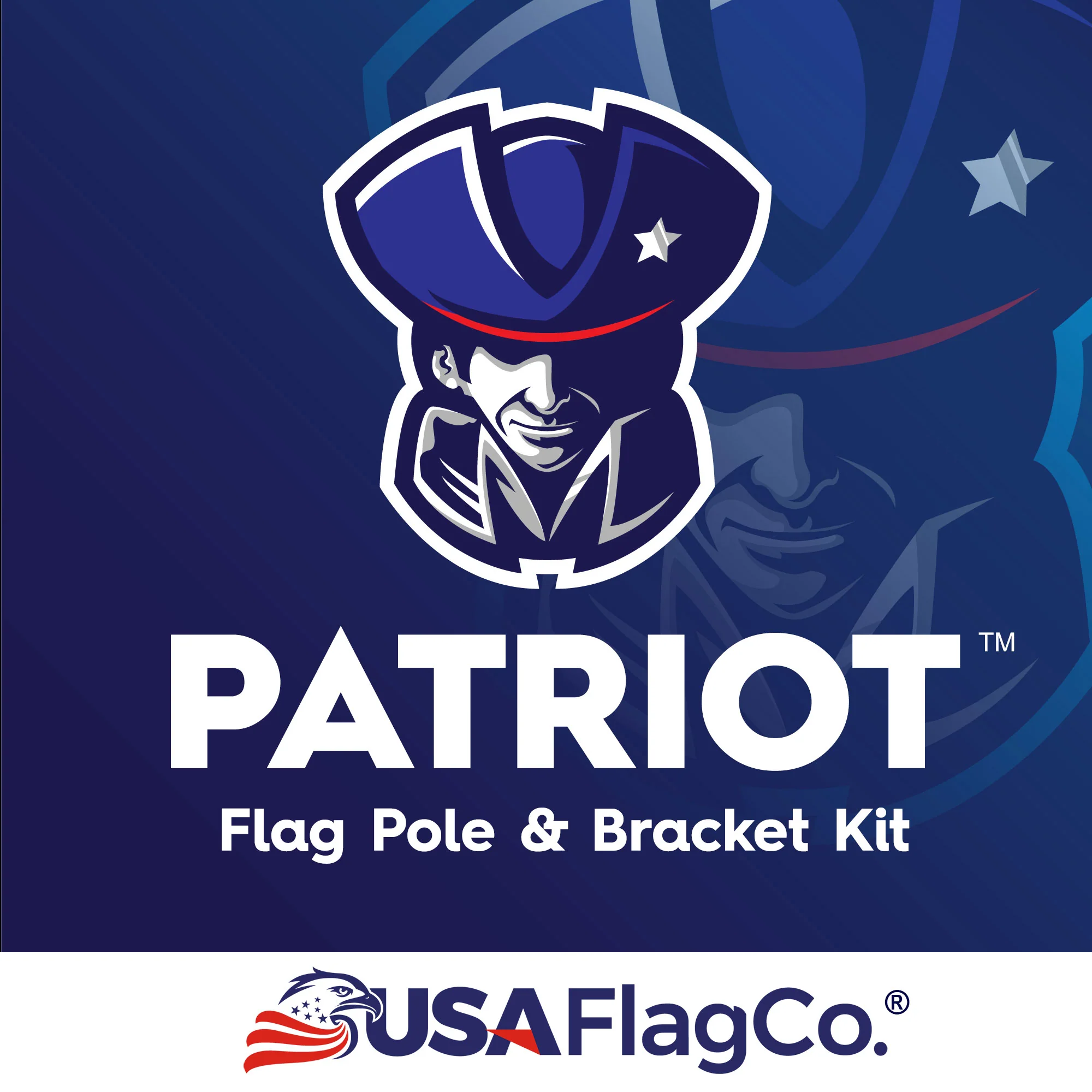 PATRIOT™ Flag Pole and FREEDOM™ Bracket Kit - Classic Black (6ft, 1-inch Diameter) - Image 2