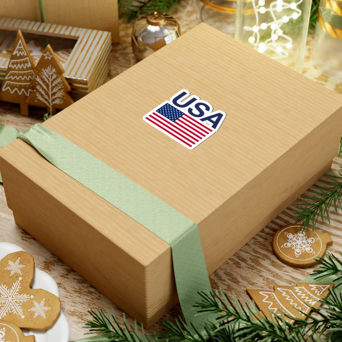 Blue USA Flag Sticker - Image 14