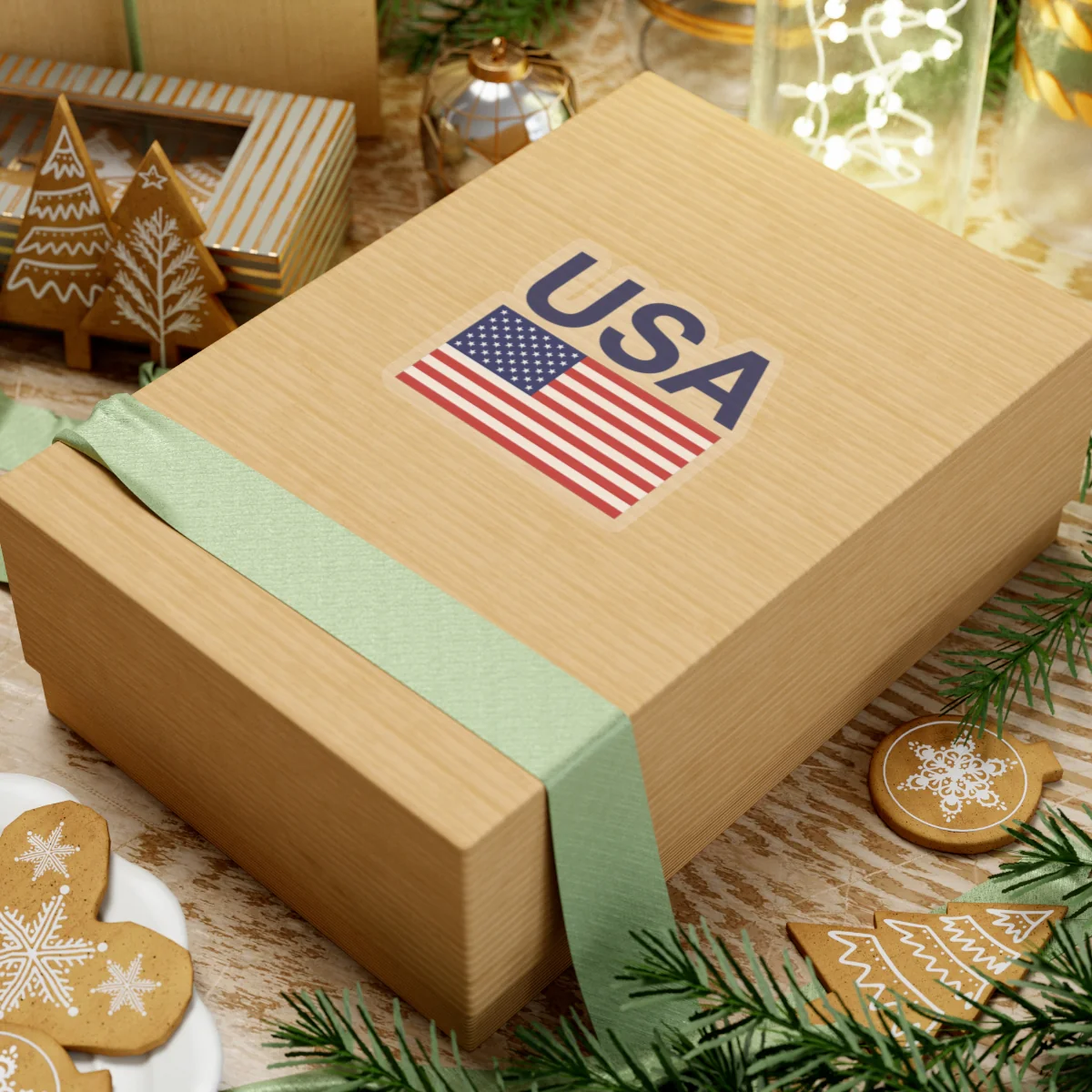 Blue USA Flag Sticker - Image 16