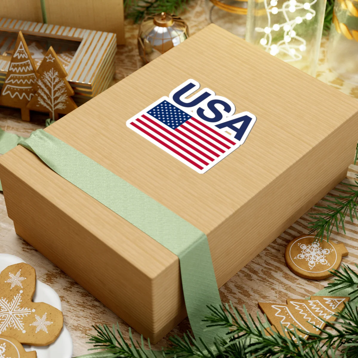 Blue USA Flag Sticker - Image 18