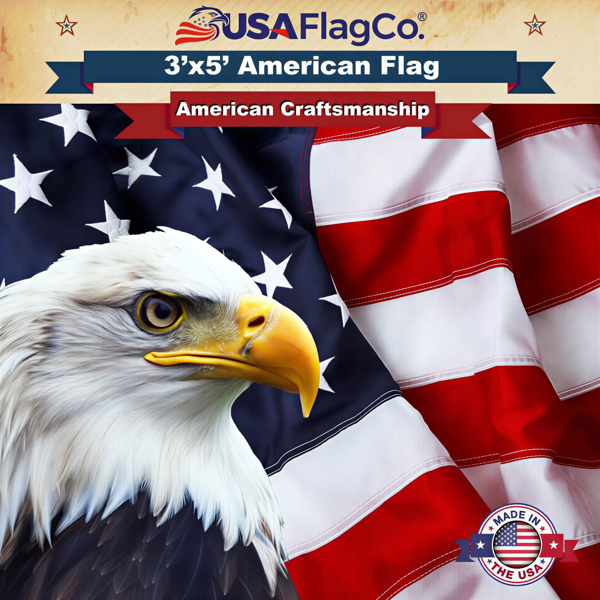 American Flag 3x5 Made in USA – Solar Shield Nylon - Image 11