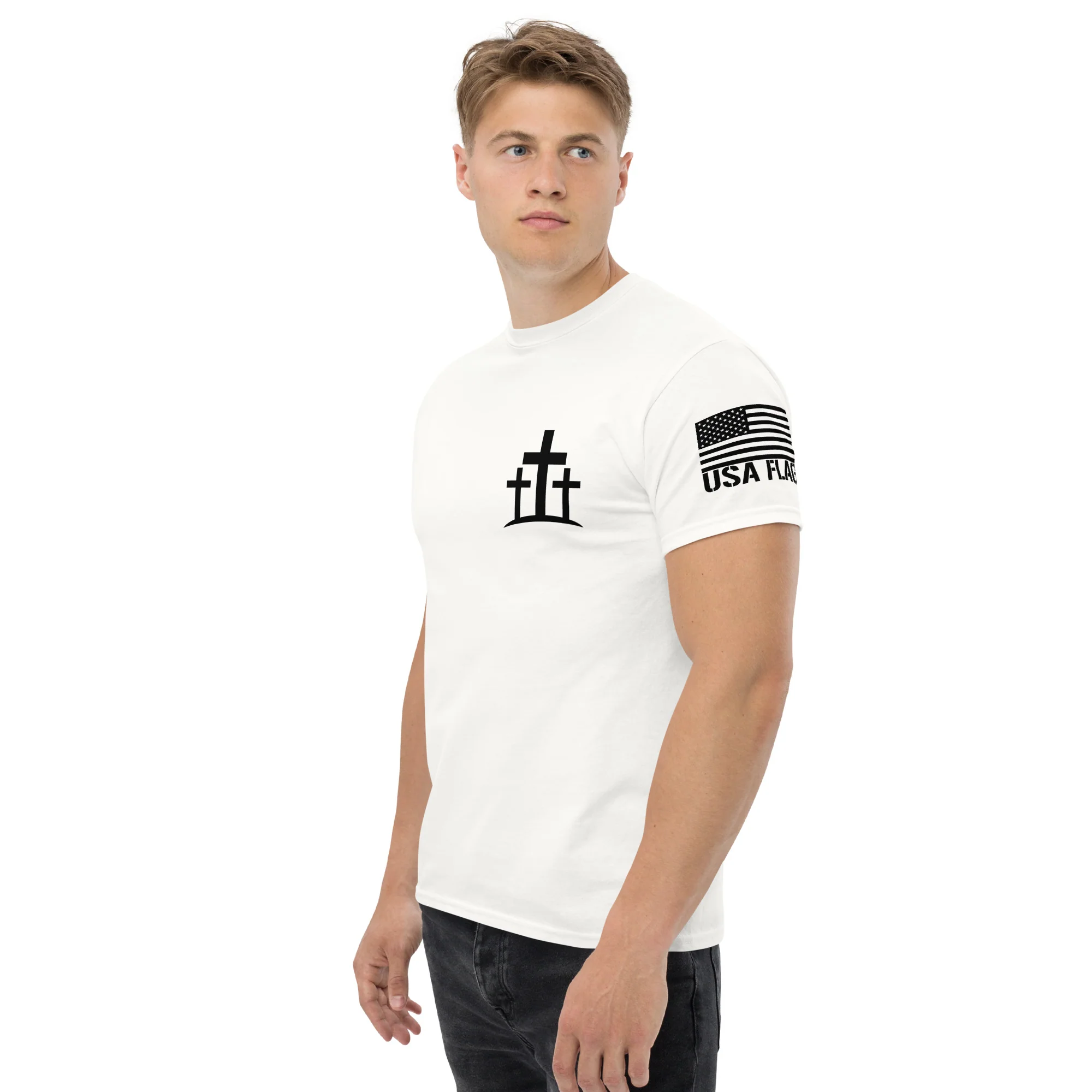 Christian Cross T-Shirts | Unisex Classic Tees | Gildan 5000 - Image 5