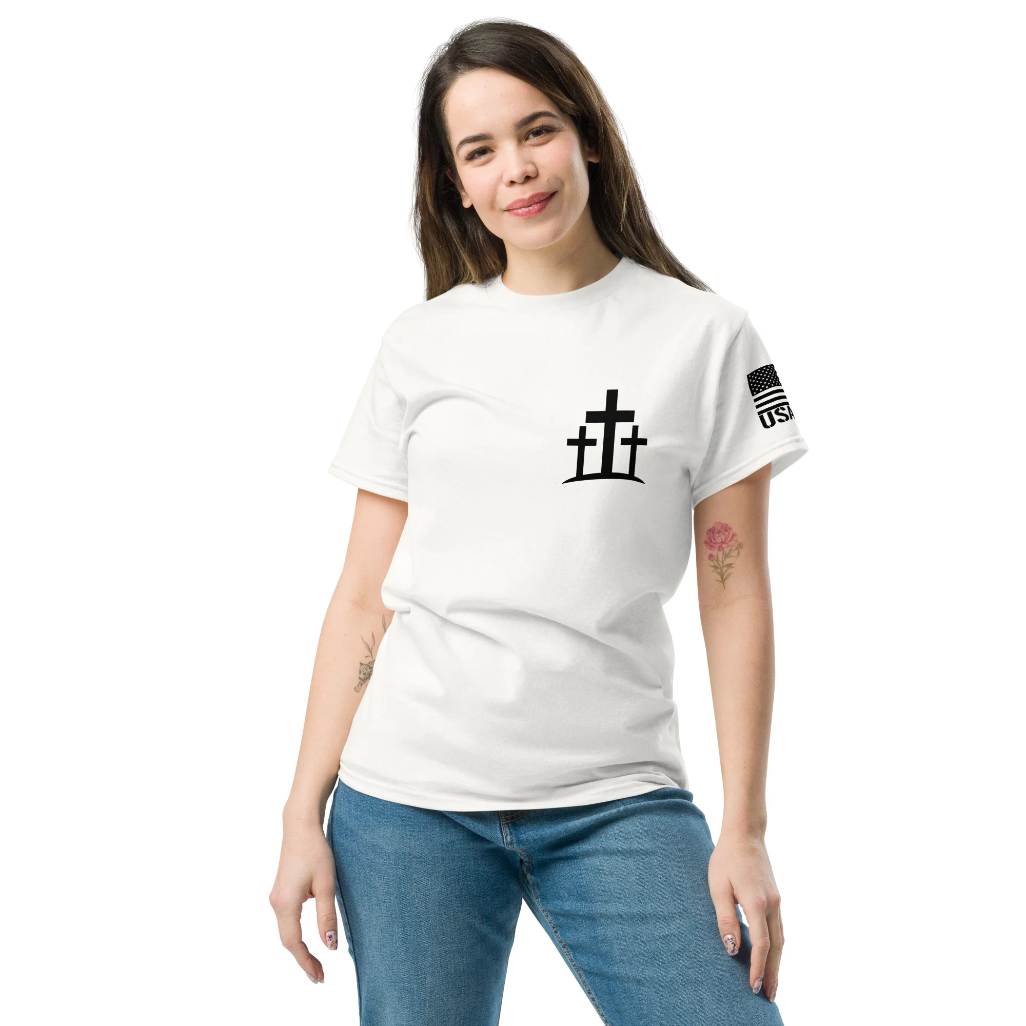 Christian Cross T-Shirts | Unisex Classic Tees | Gildan 5000 - Image 8