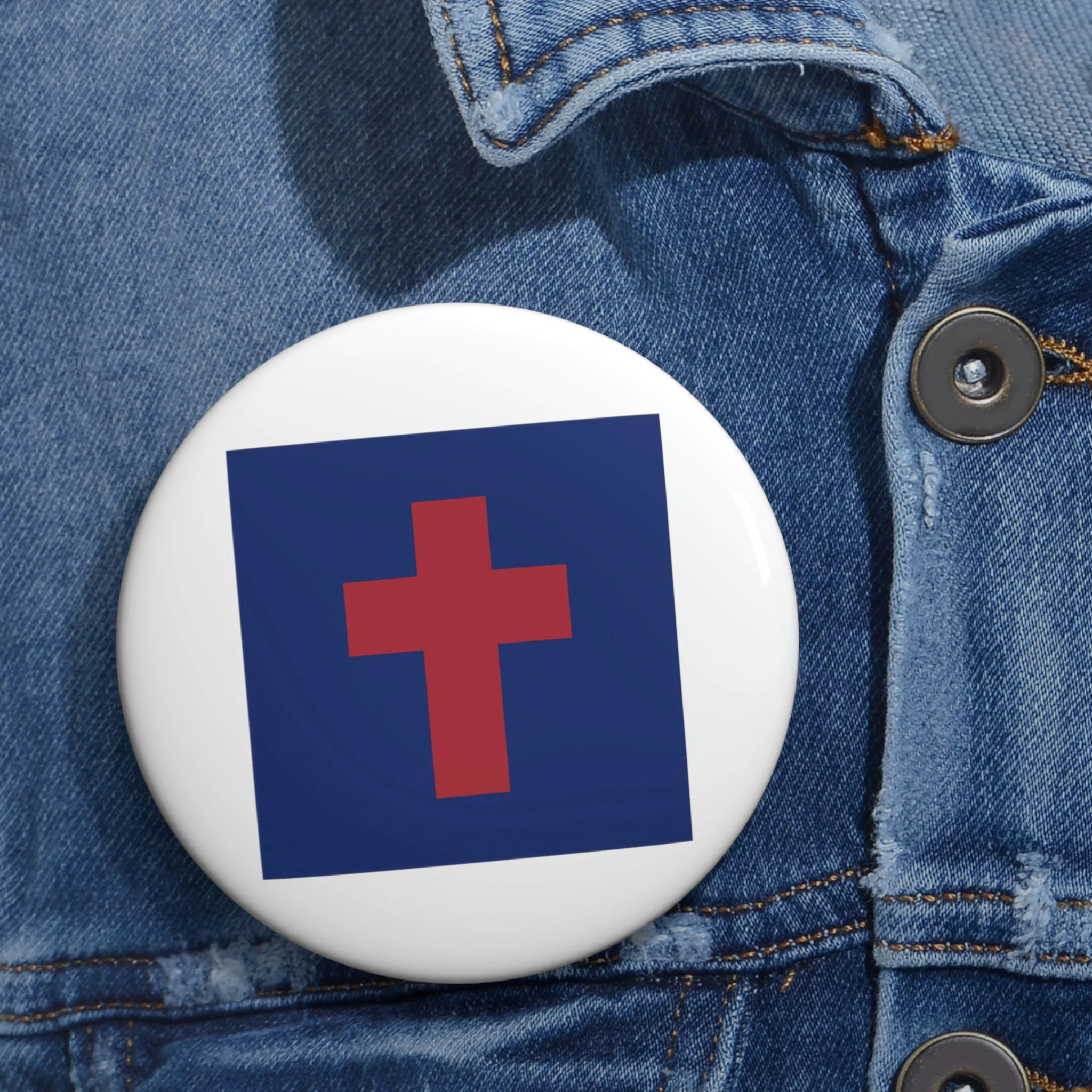Christian Flag Custom Pin Buttons - Image 2