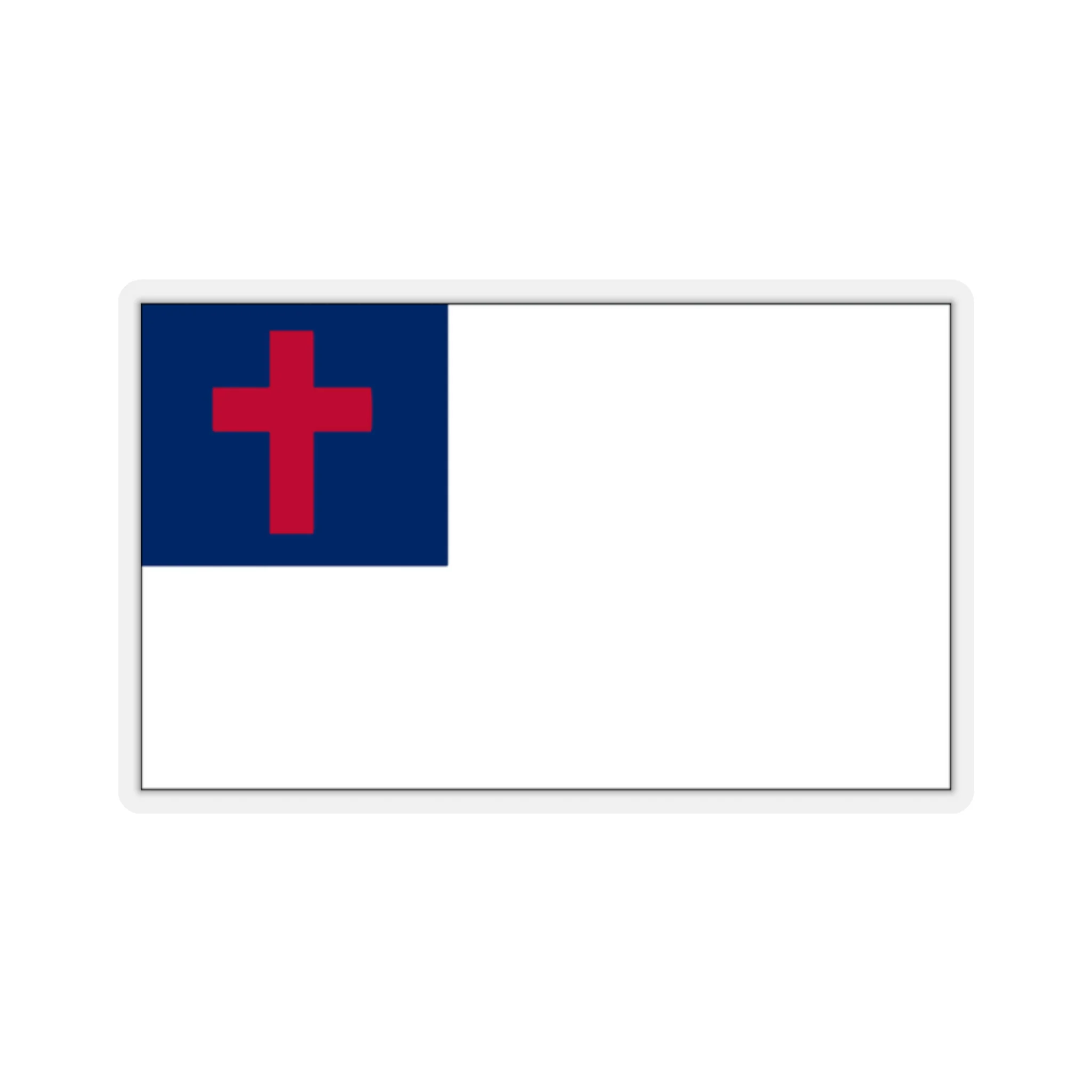 Christian Flag Sticker - Image 2