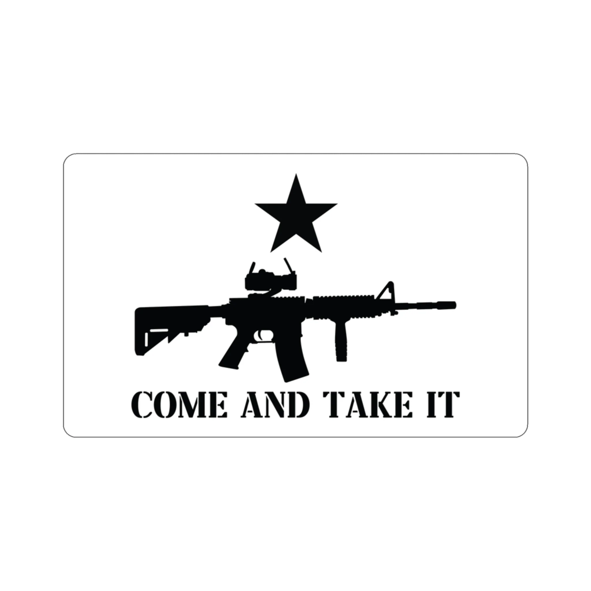 Come And Take It AR-15 Flag Sticker - Image 10