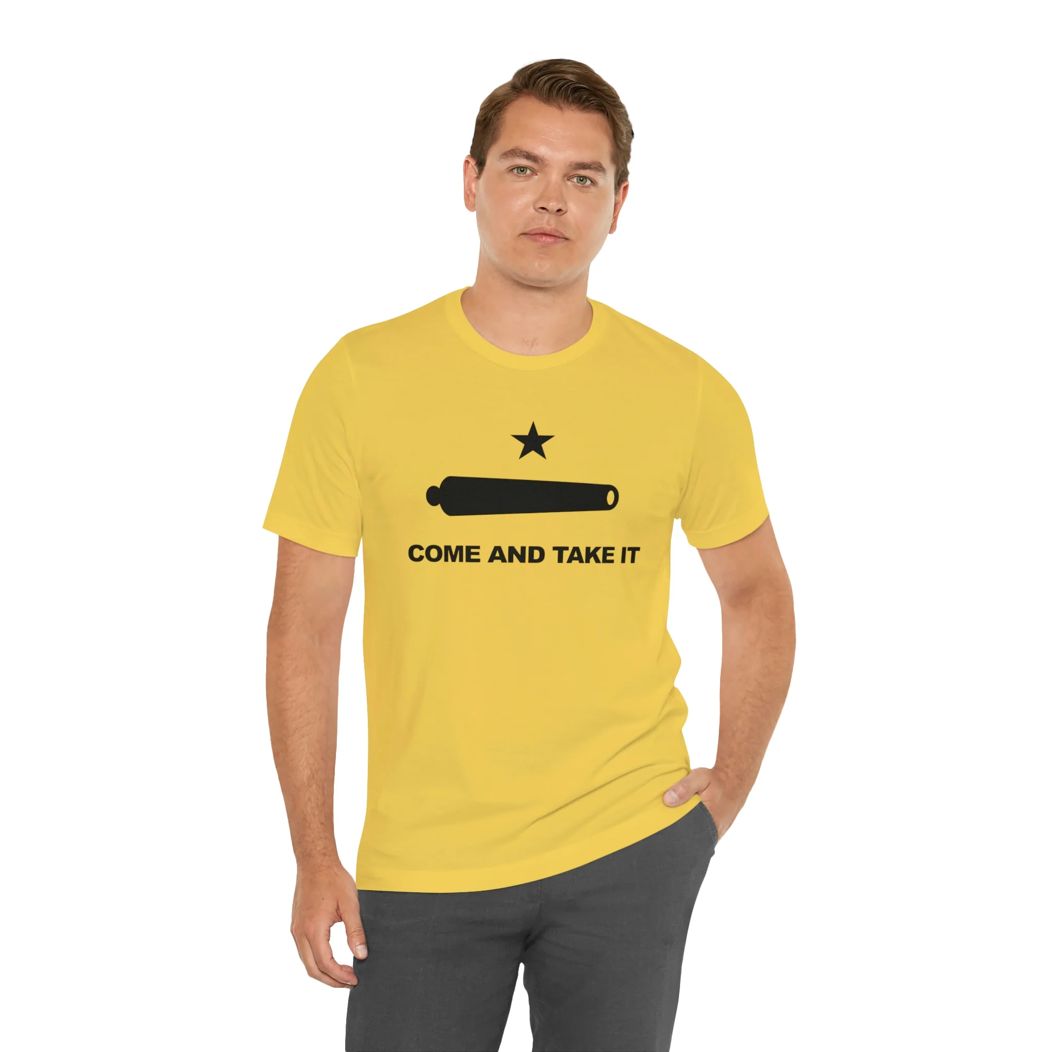 Come And Take It Flag T Shirt: Bella + Canvas 3001 - Image 17