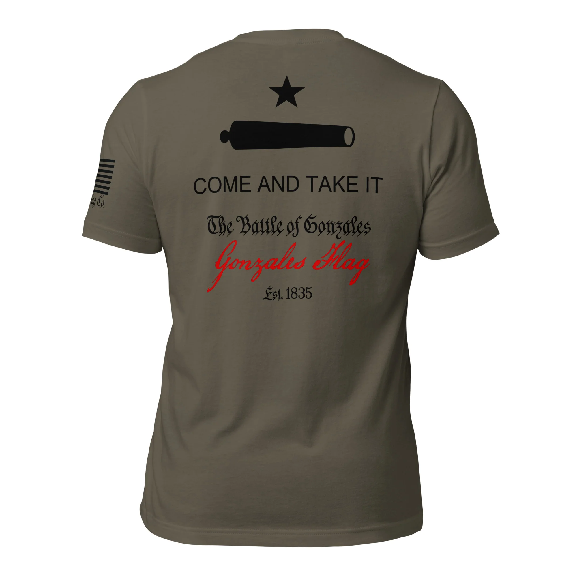 Come and Take It T-Shirt | Gonzales Flag DTG Print - Image 19